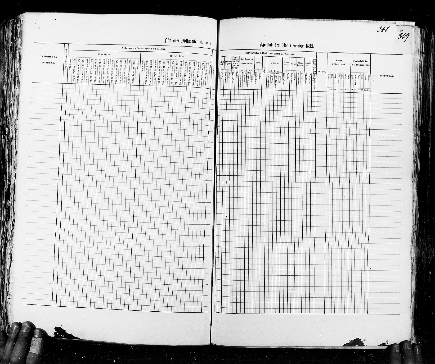 RA, Census 1855, vol. 8: Risør-Vadsø, 1855, p. 368