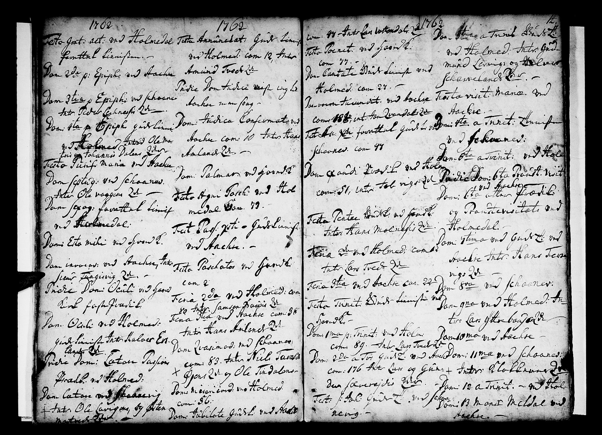 Skånevik sokneprestembete, AV/SAB-A-77801/H/Haa: Parish register (official) no. A 1, 1745-1789, p. 14