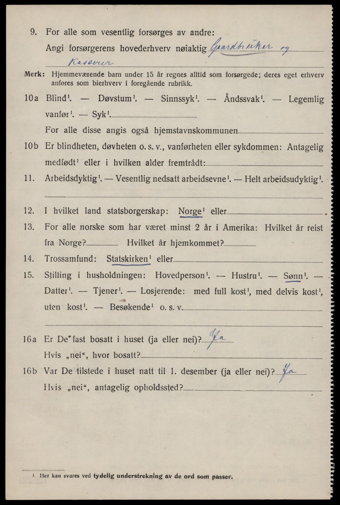 SAST, 1920 census for Heskestad, 1920, p. 1398