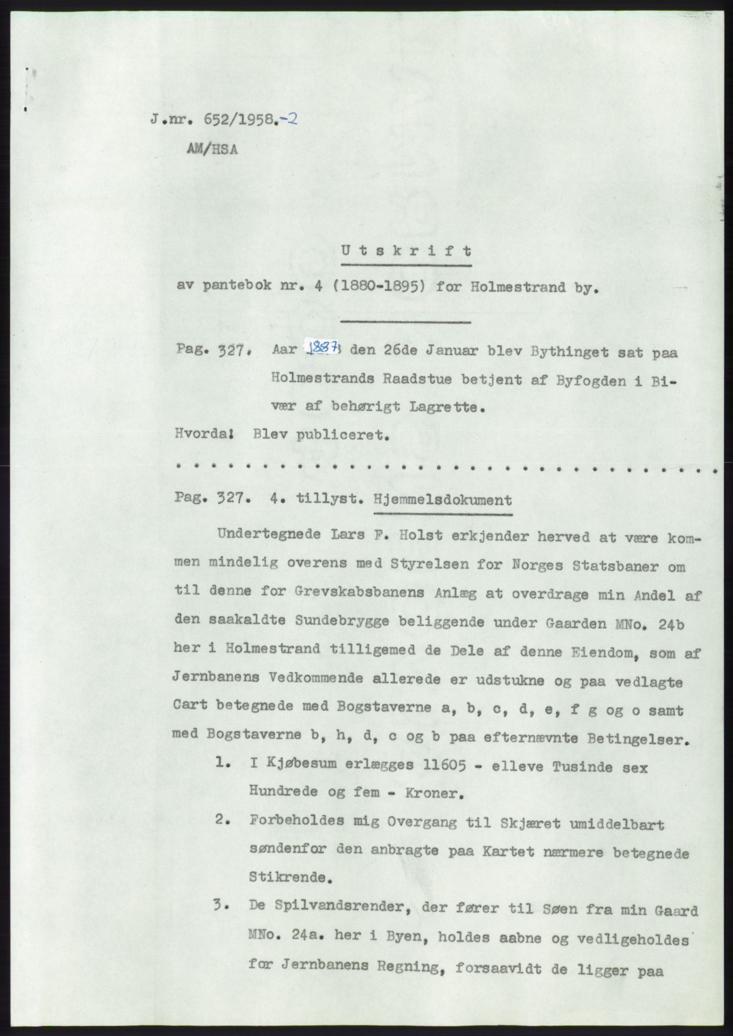 Statsarkivet i Kongsberg, AV/SAKO-A-0001, 1958, p. 5