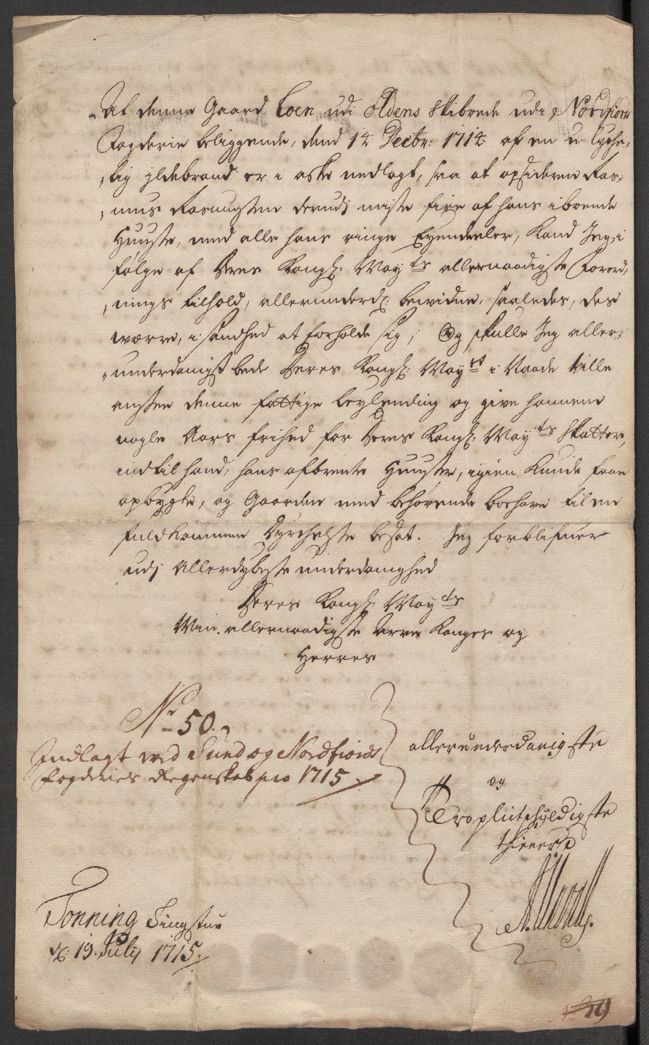 Rentekammeret inntil 1814, Reviderte regnskaper, Fogderegnskap, AV/RA-EA-4092/R53/L3439: Fogderegnskap Sunn- og Nordfjord, 1715, p. 548