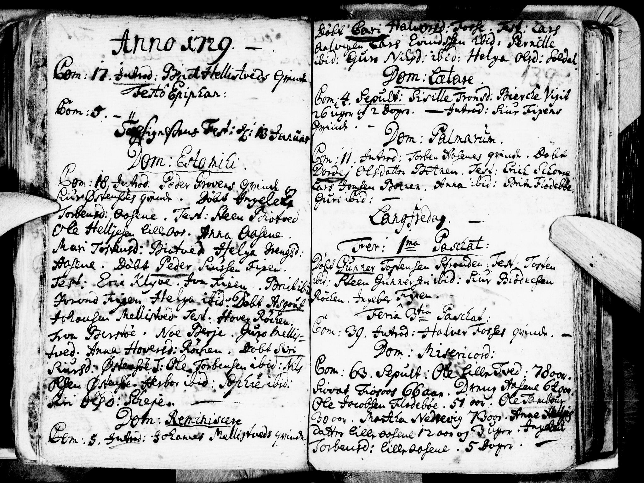 Kvam sokneprestembete, SAB/A-76201/H/Haa: Parish register (official) no. A 1, 1690-1741, p. 139
