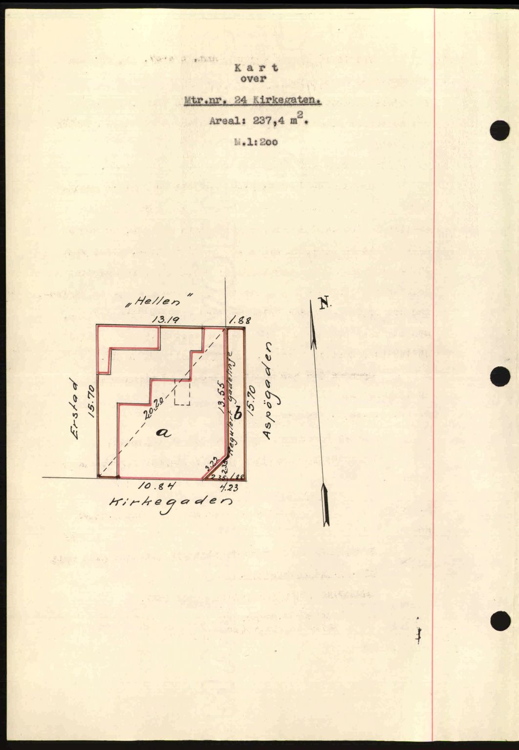 Ålesund byfogd, AV/SAT-A-4384: Mortgage book no. 34 I, 1936-1938, Diary no: : 261/1937