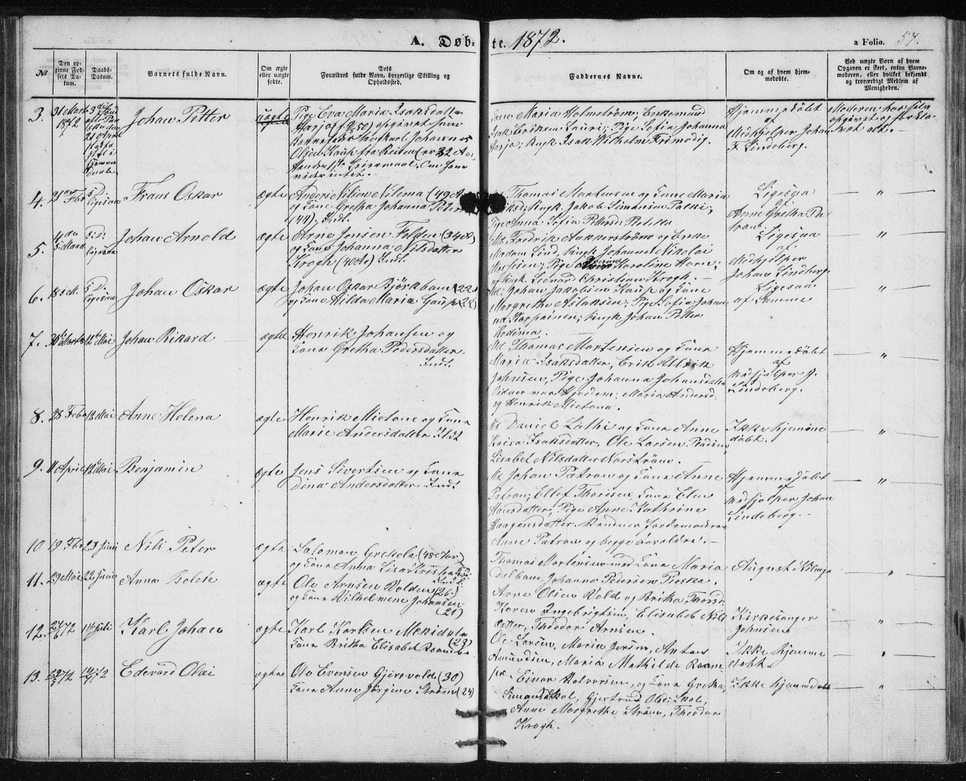 Alta sokneprestkontor, SATØ/S-1338/H/Hb/L0002.klokk: Parish register (copy) no. 2, 1856-1880, p. 57