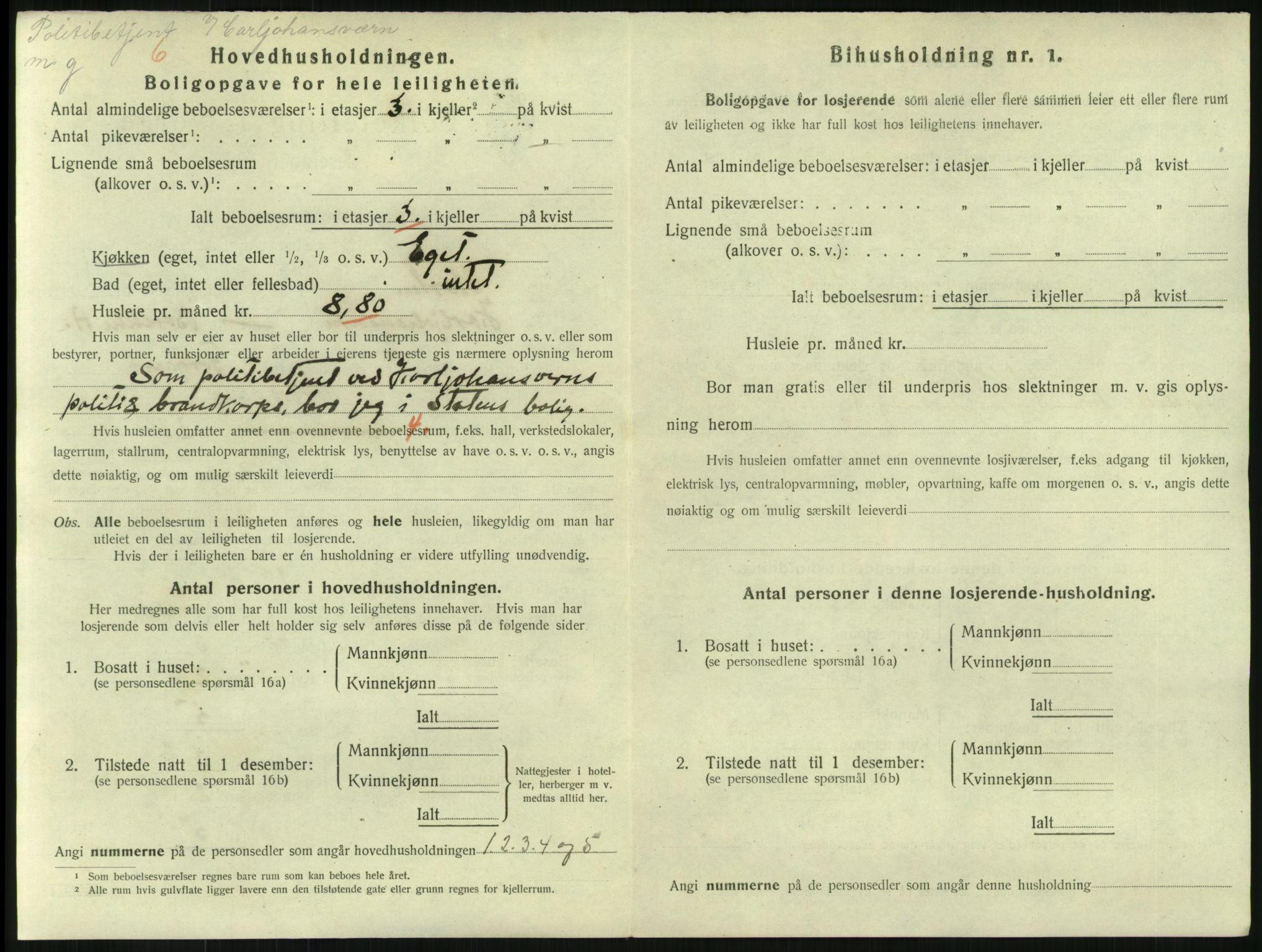 SAKO, 1920 census for Horten, 1920, p. 2824