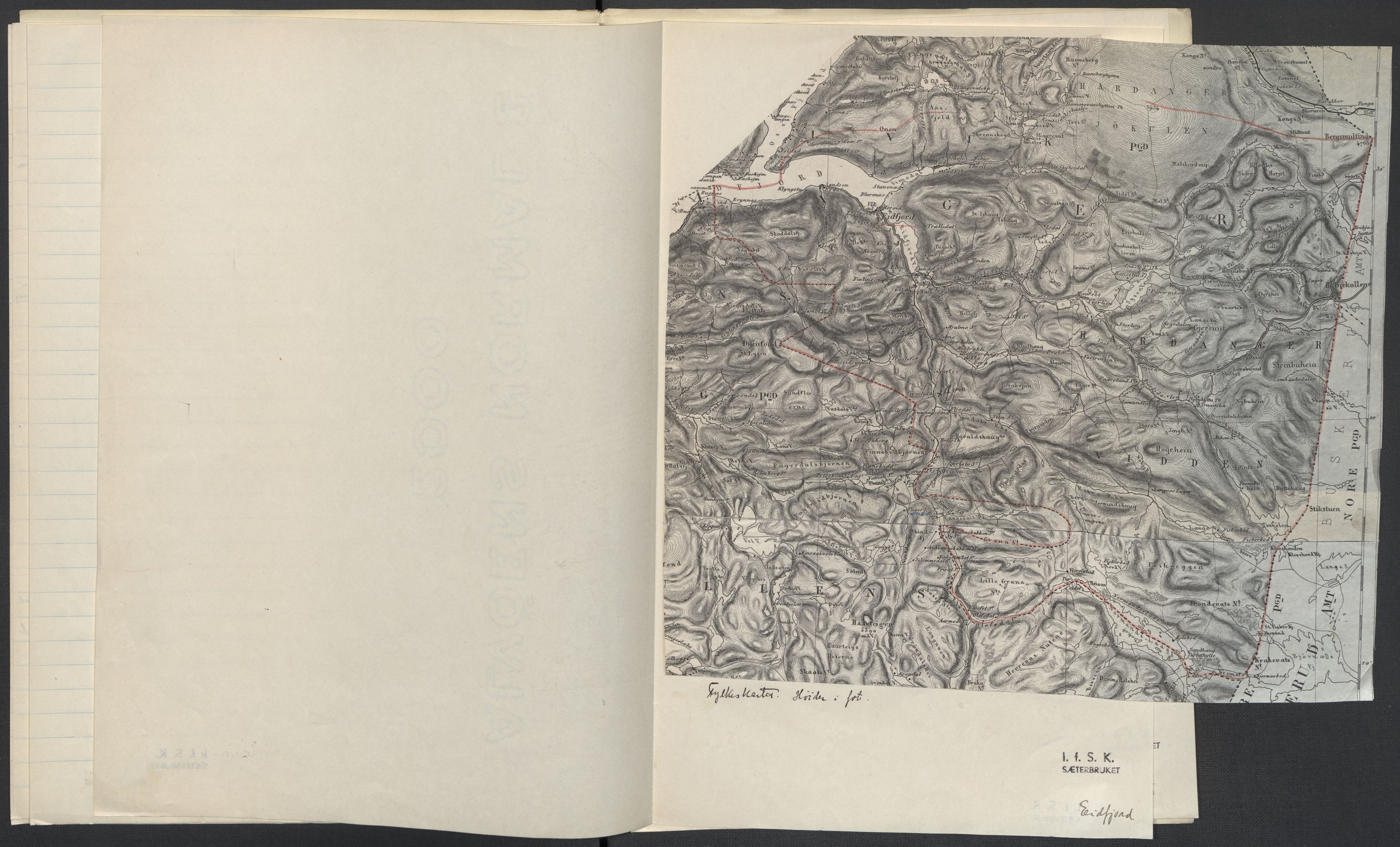 Instituttet for sammenlignende kulturforskning, AV/RA-PA-0424/F/Fc/L0010/0003: Eske B10: / Hordaland (perm XXVII), 1933-1936