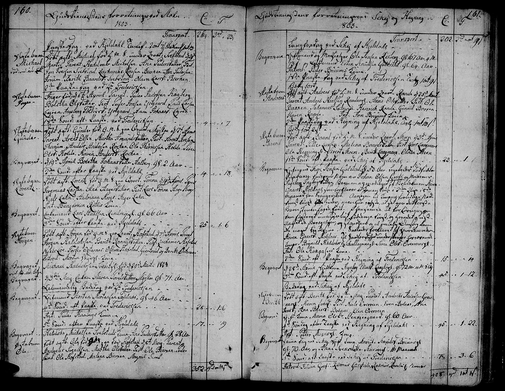 Ministerialprotokoller, klokkerbøker og fødselsregistre - Nord-Trøndelag, SAT/A-1458/735/L0332: Parish register (official) no. 735A03, 1795-1816, p. 160-161