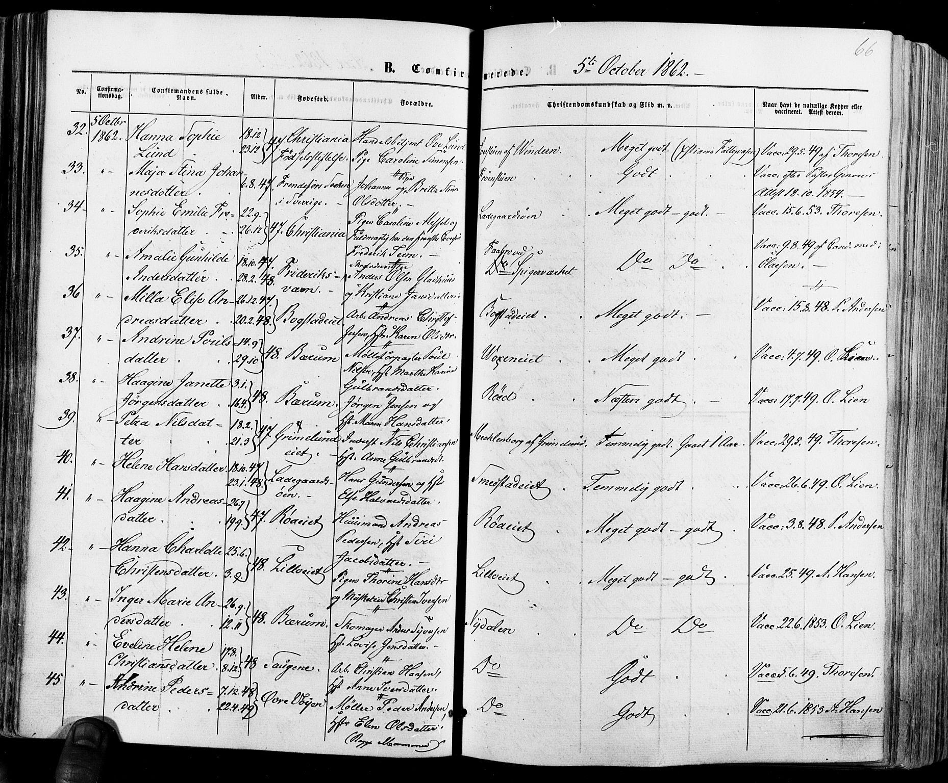 Vestre Aker prestekontor Kirkebøker, SAO/A-10025/F/Fa/L0005: Parish register (official) no. 5, 1859-1877, p. 66