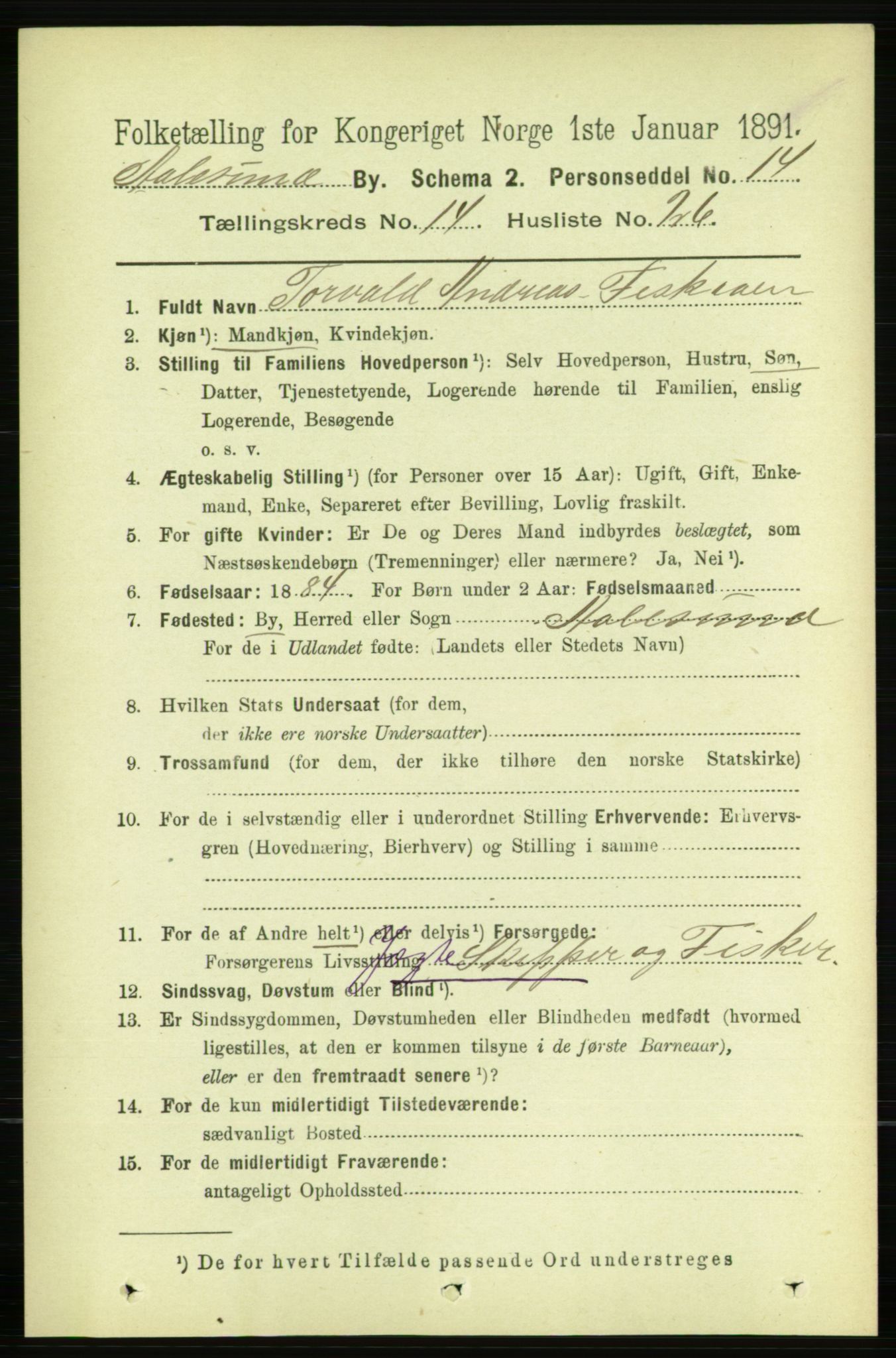 RA, 1891 census for 1501 Ålesund, 1891, p. 8773