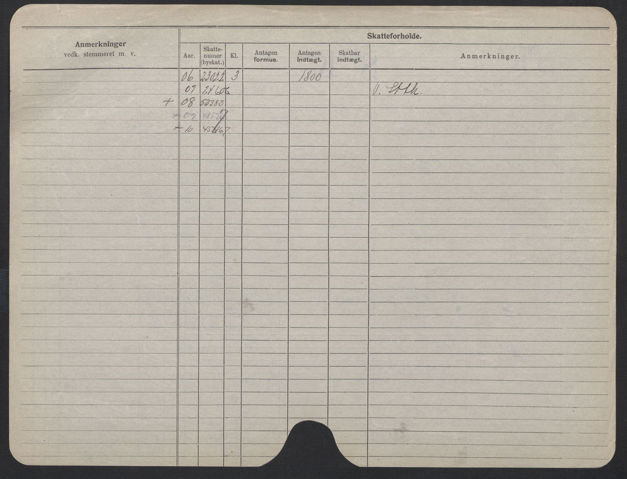 Oslo folkeregister, Registerkort, AV/SAO-A-11715/F/Fa/Fac/L0013: Kvinner, 1906-1914, p. 1326b