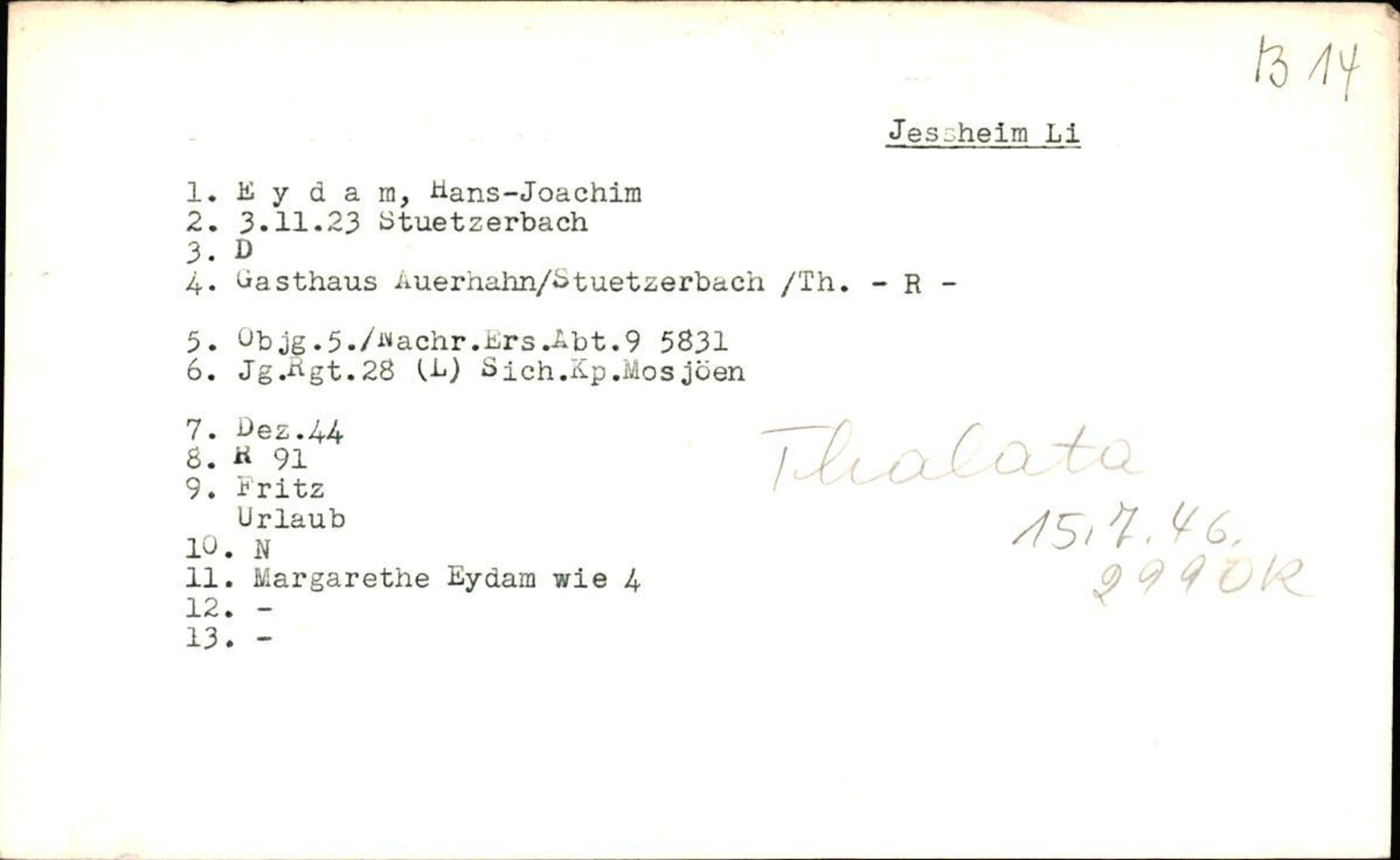 Hjemsendte tyskere , RA/RAFA-6487/D/Db/L0010: Ergel-Fyhn, 1945-1947, p. 109