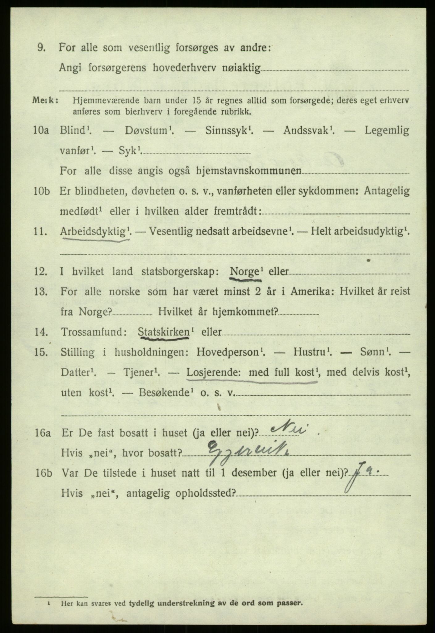 SAB, 1920 census for Askvoll, 1920, p. 6787