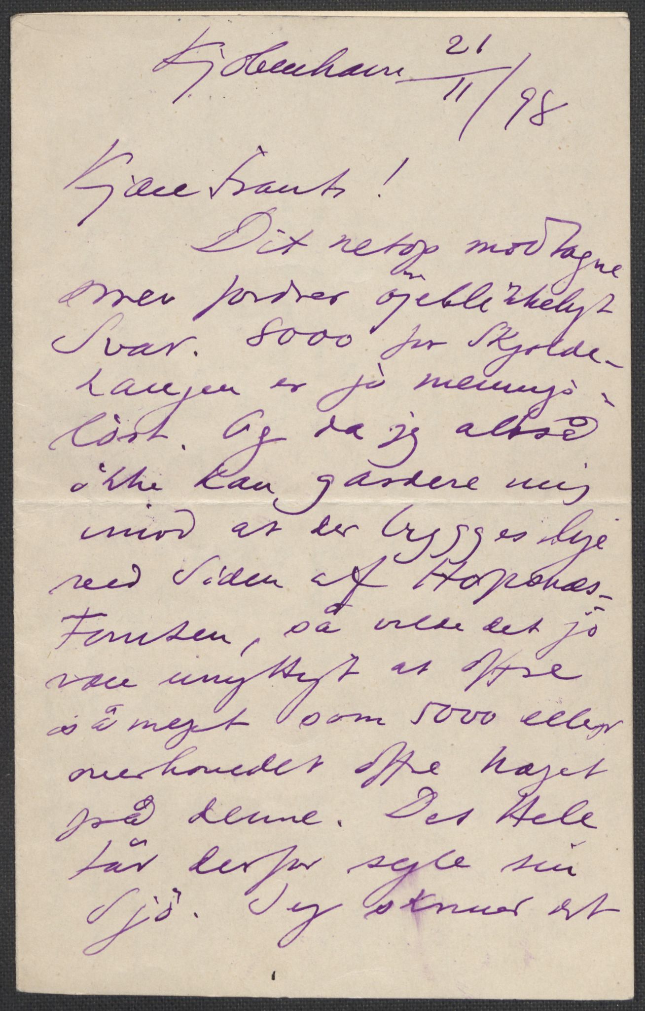 Beyer, Frants, AV/RA-PA-0132/F/L0001: Brev fra Edvard Grieg til Frantz Beyer og "En del optegnelser som kan tjene til kommentar til brevene" av Marie Beyer, 1872-1907, p. 535