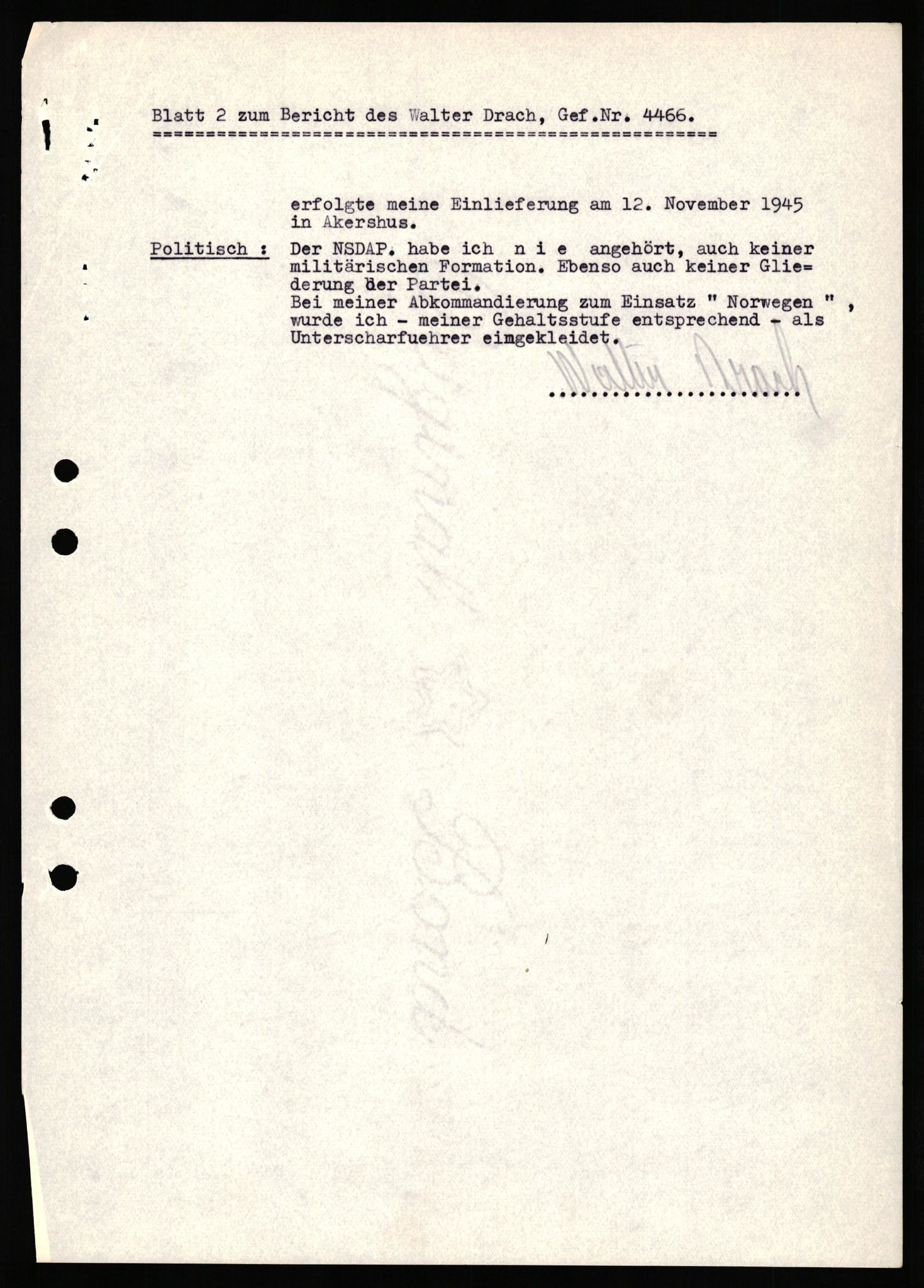 Forsvaret, Forsvarets overkommando II, AV/RA-RAFA-3915/D/Db/L0038: CI Questionaires. Tyske okkupasjonsstyrker i Norge. Østerrikere., 1945-1946, p. 247