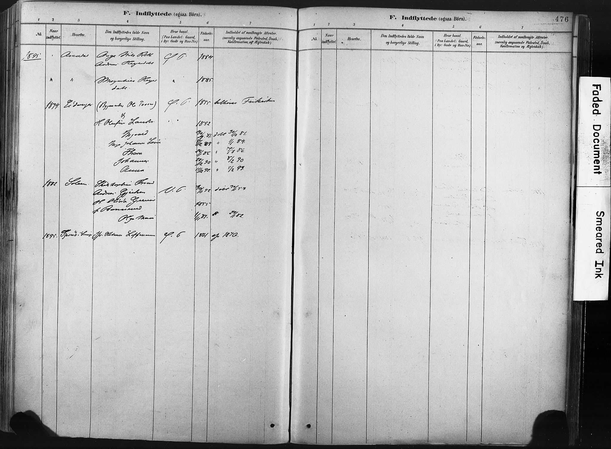 Porsgrunn kirkebøker , SAKO/A-104/F/Fa/L0008: Parish register (official) no. 8, 1878-1895, p. 476