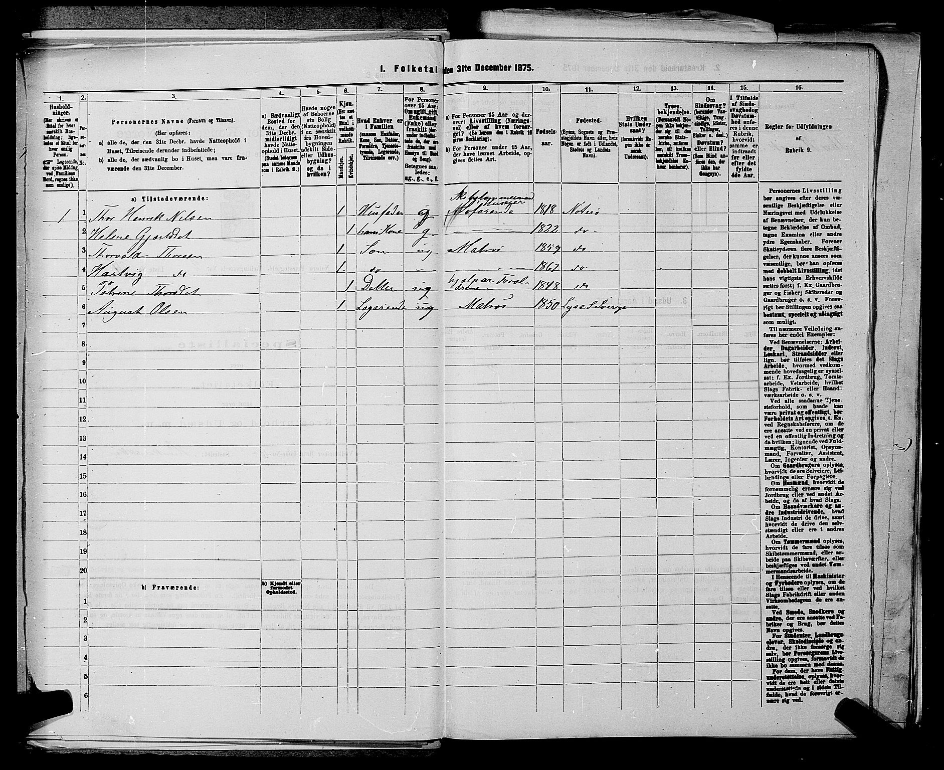 SAKO, 1875 census for 0722P Nøtterøy, 1875, p. 508