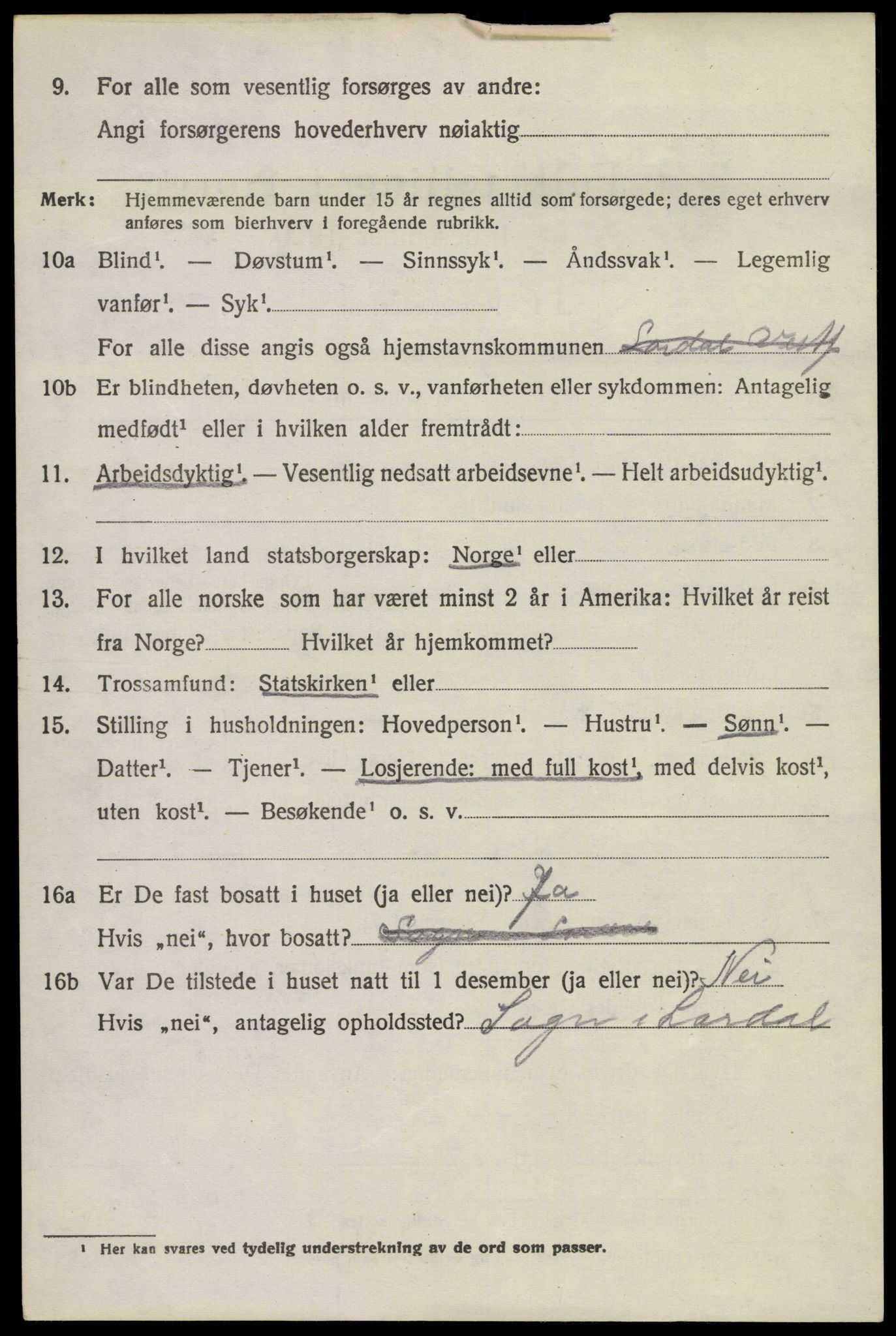 SAKO, 1920 census for Lardal, 1920, p. 5234