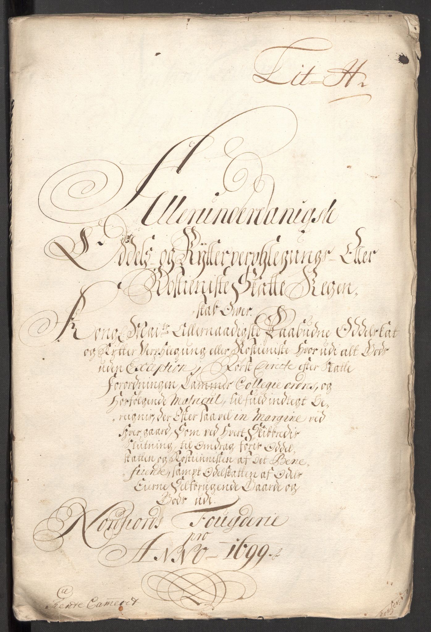 Rentekammeret inntil 1814, Reviderte regnskaper, Fogderegnskap, AV/RA-EA-4092/R53/L3424: Fogderegnskap Sunn- og Nordfjord, 1699, p. 242