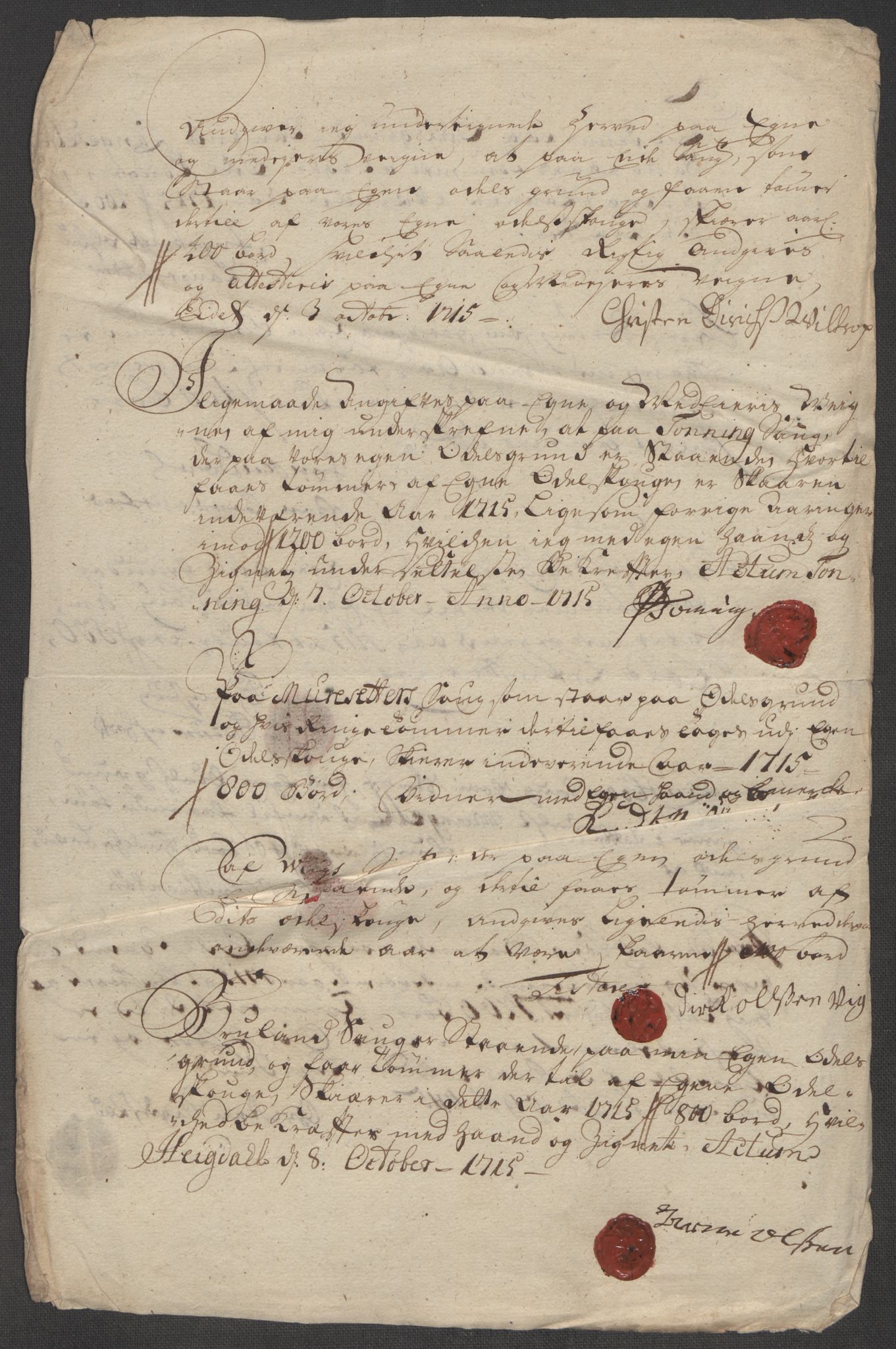 Rentekammeret inntil 1814, Reviderte regnskaper, Fogderegnskap, AV/RA-EA-4092/R53/L3439: Fogderegnskap Sunn- og Nordfjord, 1715, p. 285