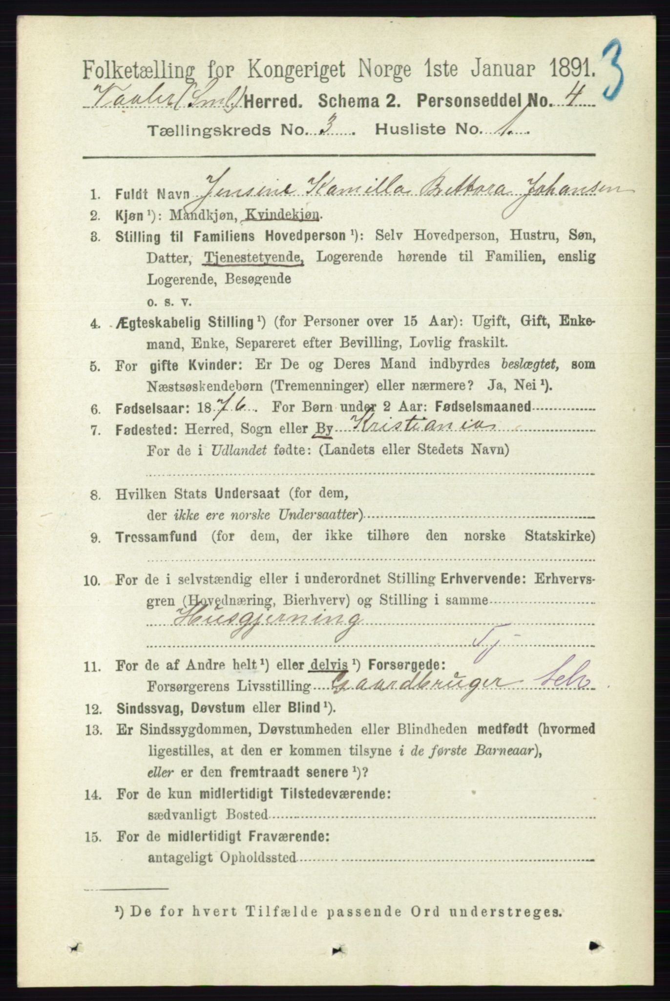 RA, 1891 census for 0137 Våler, 1891, p. 1114