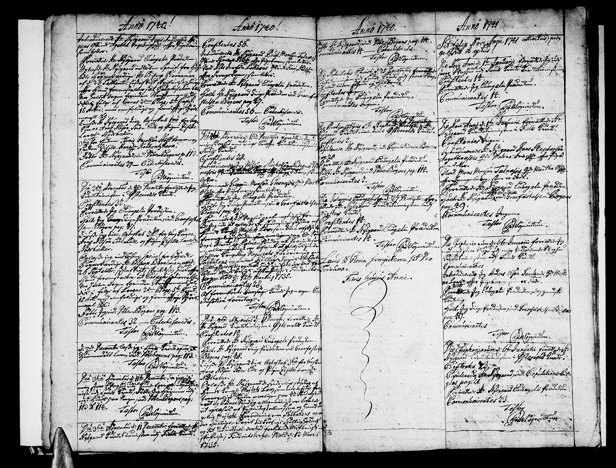 Sund sokneprestembete, AV/SAB-A-99930: Parish register (official) no. A 3, 1740-1769