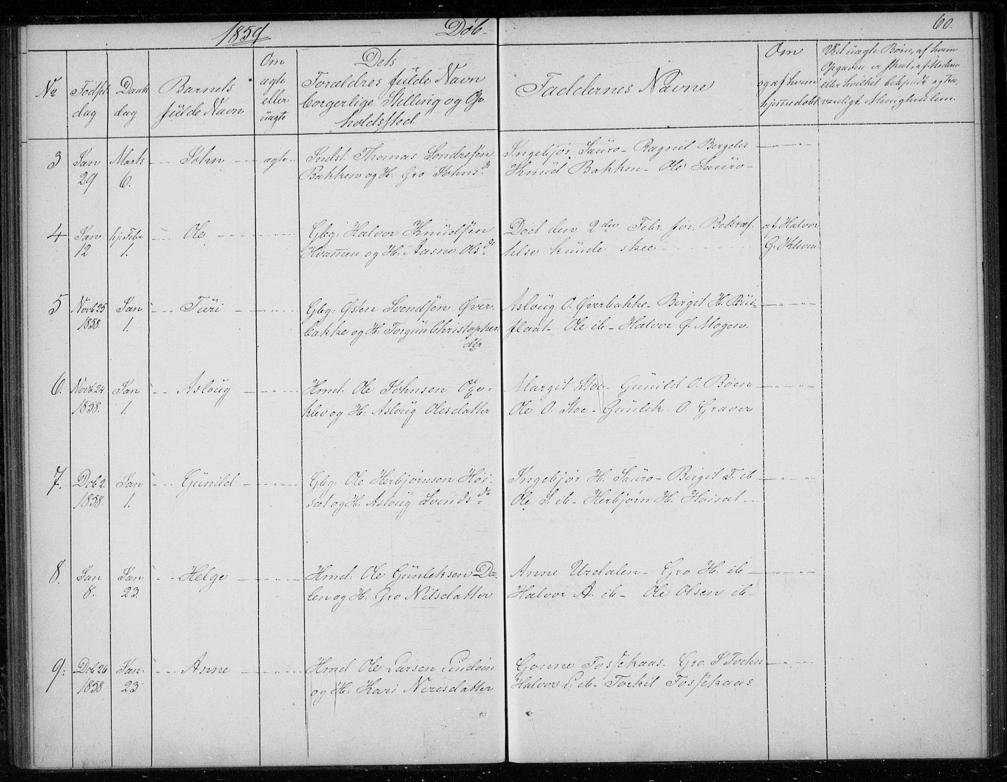 Gransherad kirkebøker, SAKO/A-267/F/Fb/L0003: Parish register (official) no. II 3, 1844-1859, p. 60