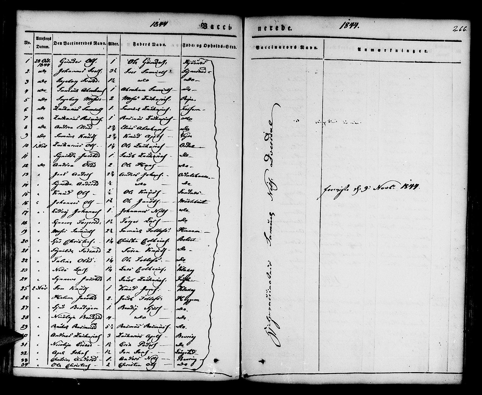 Jølster sokneprestembete, AV/SAB-A-80701/H/Haa/Haaa/L0009: Parish register (official) no. A 9, 1833-1848, p. 266