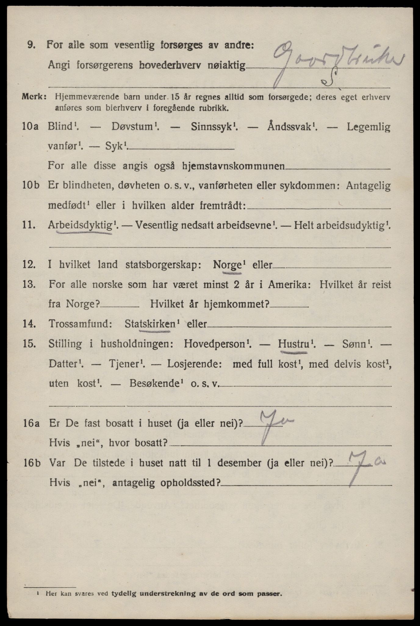 SAST, 1920 census for Vikedal, 1920, p. 5162