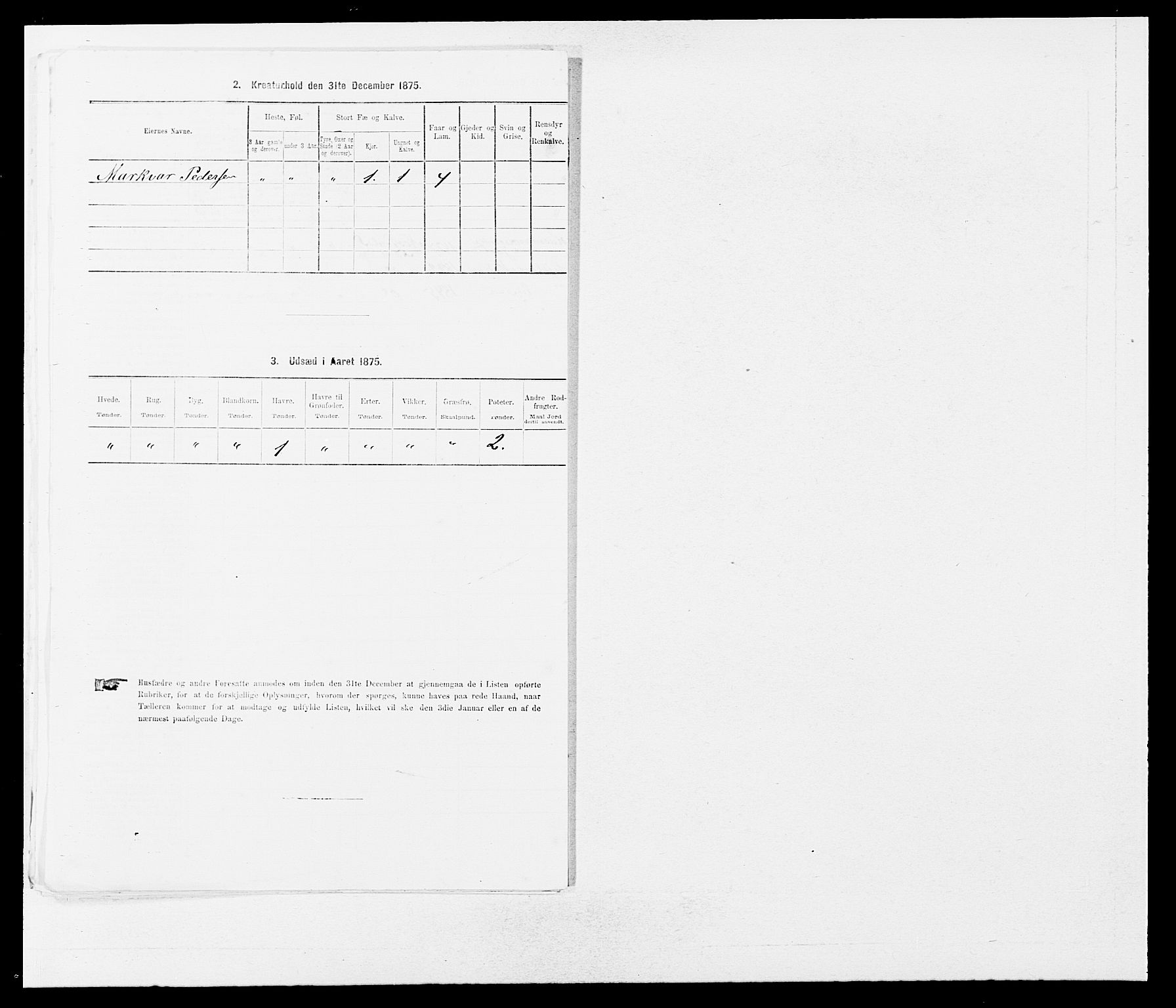 SAB, 1875 census for 1432P Førde, 1875, p. 1321