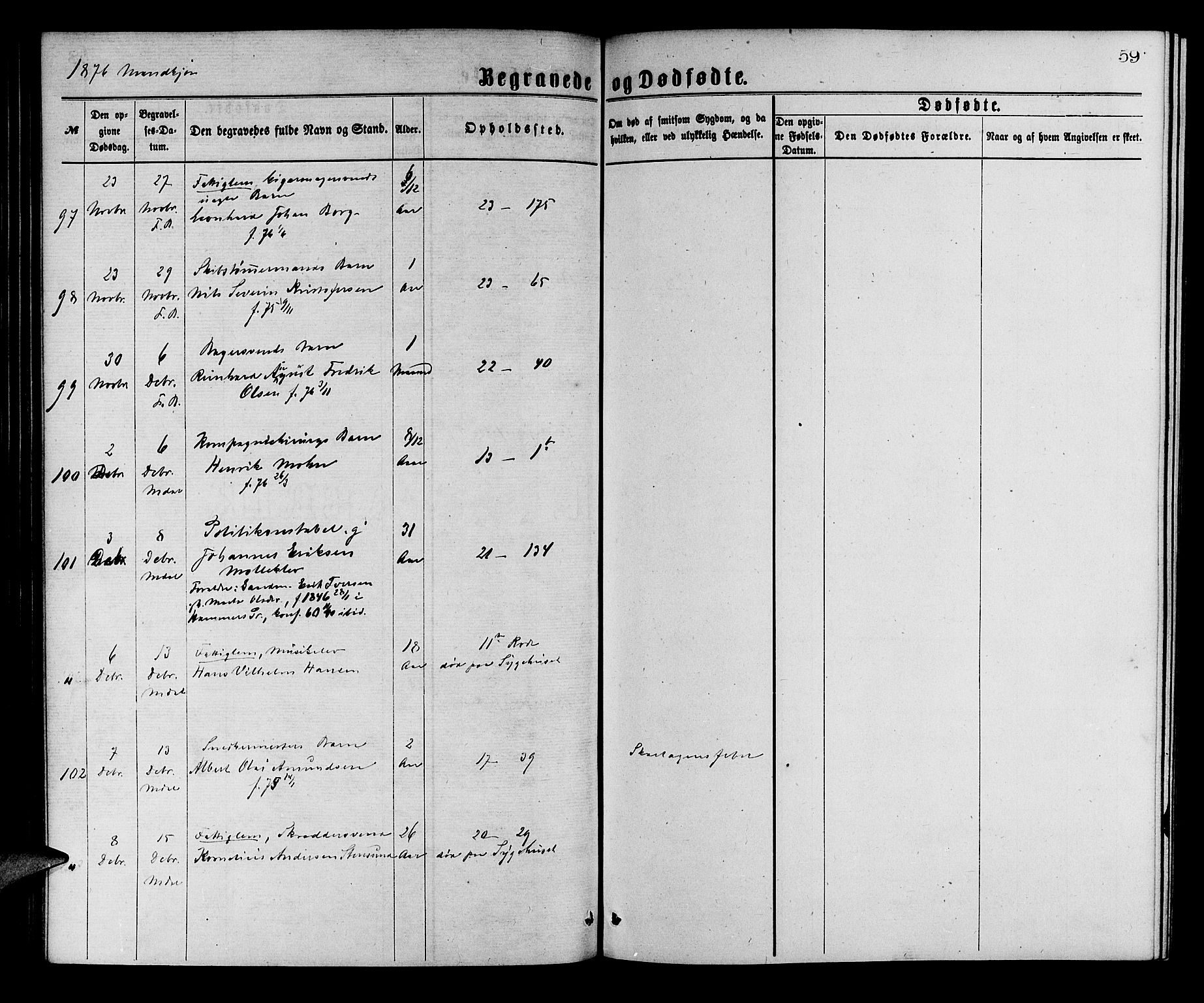 Korskirken sokneprestembete, AV/SAB-A-76101/H/Hab: Parish register (copy) no. E 3, 1871-1883, p. 59