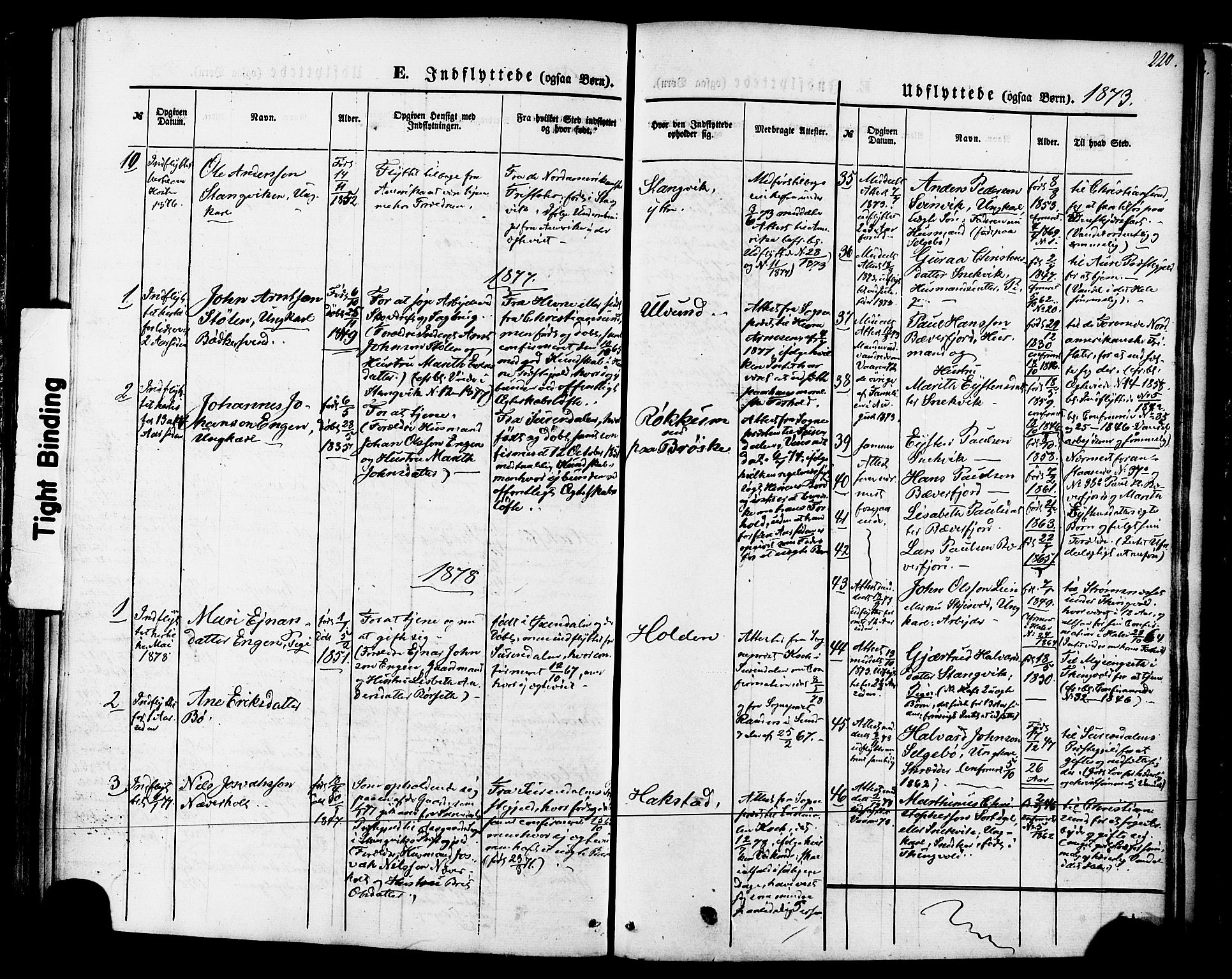 Ministerialprotokoller, klokkerbøker og fødselsregistre - Møre og Romsdal, AV/SAT-A-1454/592/L1027: Parish register (official) no. 592A05, 1865-1878, p. 220