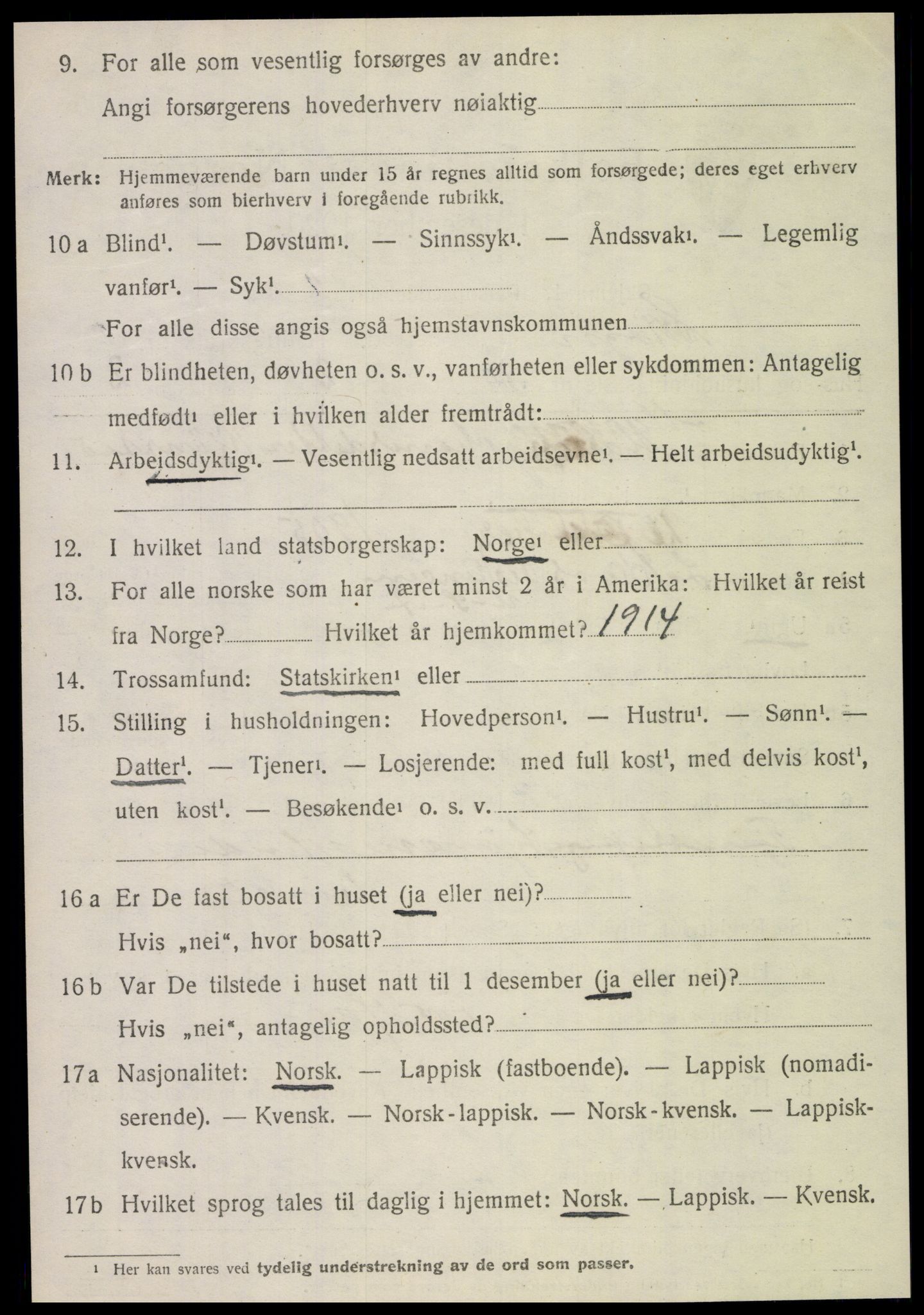 SAT, 1920 census for Skogn, 1920, p. 1816