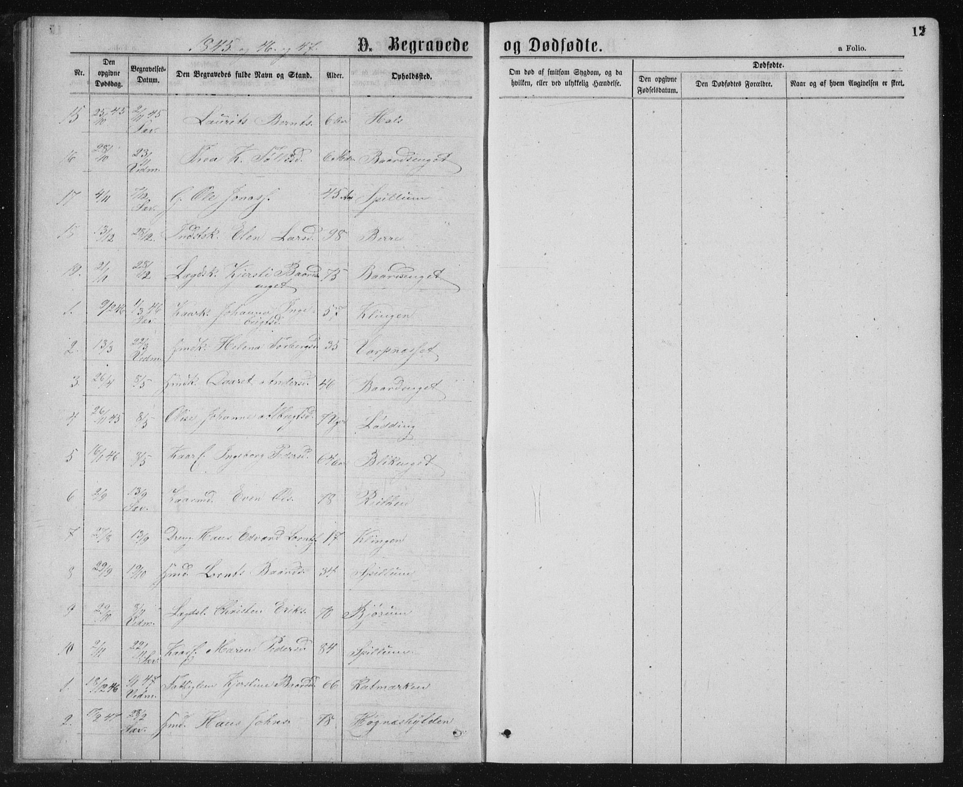Ministerialprotokoller, klokkerbøker og fødselsregistre - Nord-Trøndelag, SAT/A-1458/768/L0569: Parish register (official) no. 768A04, 1836-1865, p. 12