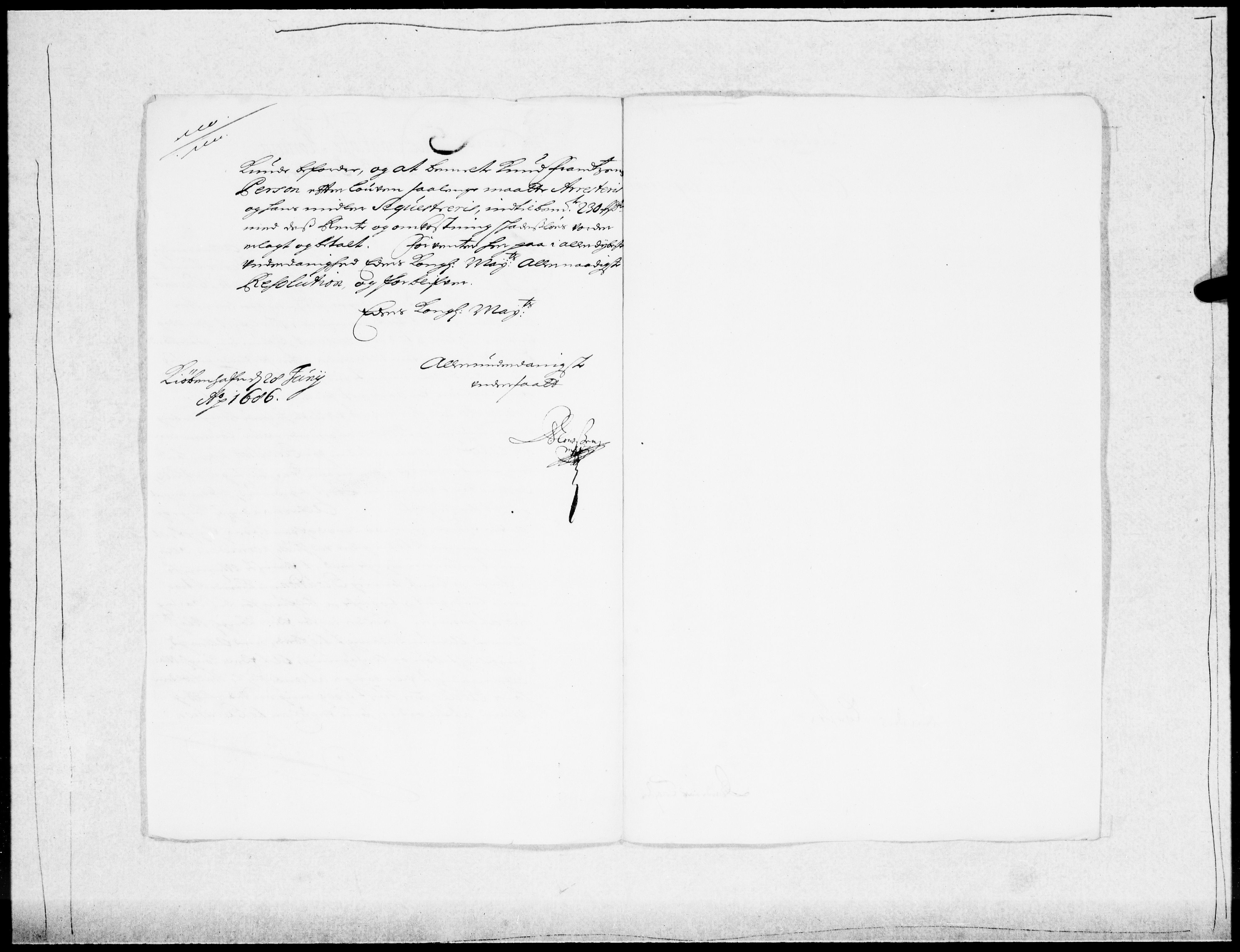 Danske Kanselli 1572-1799, AV/RA-EA-3023/F/Fc/Fcc/Fcca/L0040: Norske innlegg 1572-1799, 1686-1687, p. 165