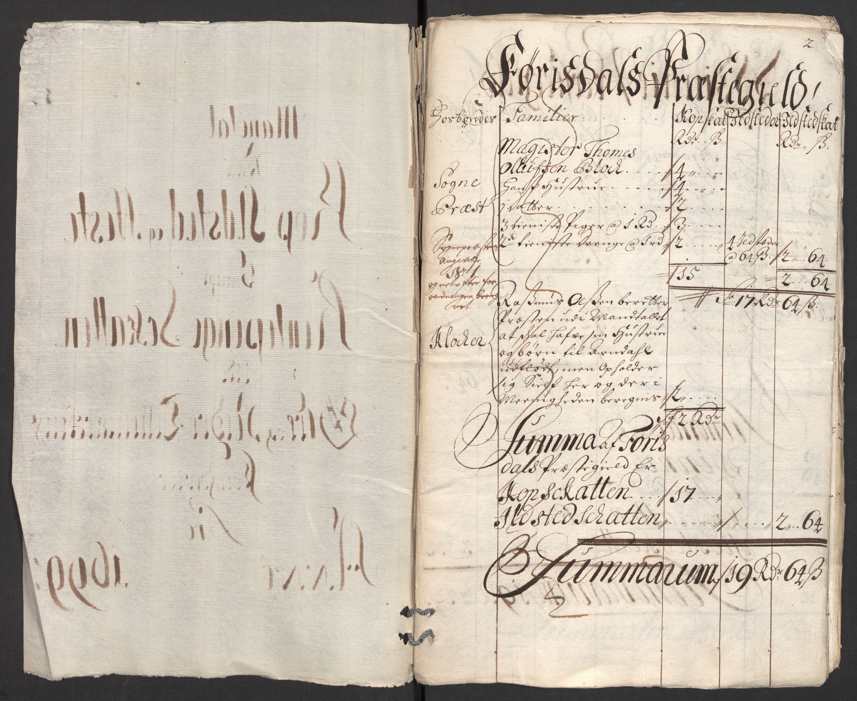 Rentekammeret inntil 1814, Reviderte regnskaper, Fogderegnskap, AV/RA-EA-4092/R36/L2104: Fogderegnskap Øvre og Nedre Telemark og Bamble, 1700, p. 39