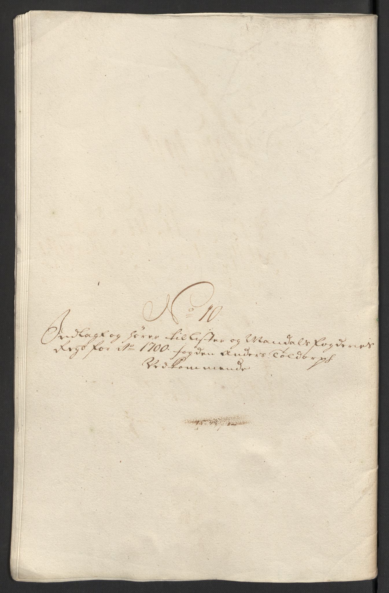 Rentekammeret inntil 1814, Reviderte regnskaper, Fogderegnskap, RA/EA-4092/R43/L2548: Fogderegnskap Lista og Mandal, 1700, p. 115