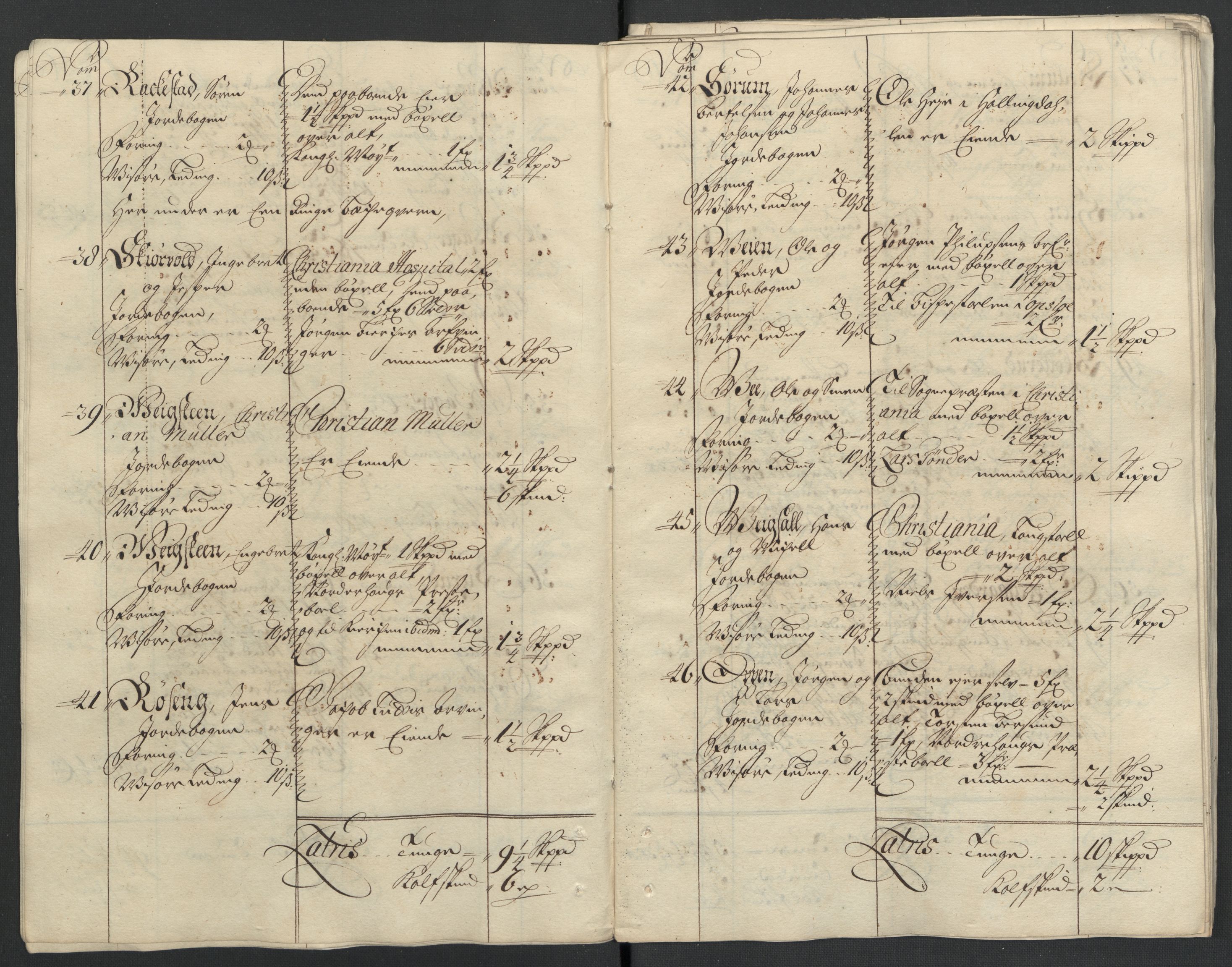 Rentekammeret inntil 1814, Reviderte regnskaper, Fogderegnskap, RA/EA-4092/R22/L1467: Fogderegnskap Ringerike, Hallingdal og Buskerud, 1708, p. 36