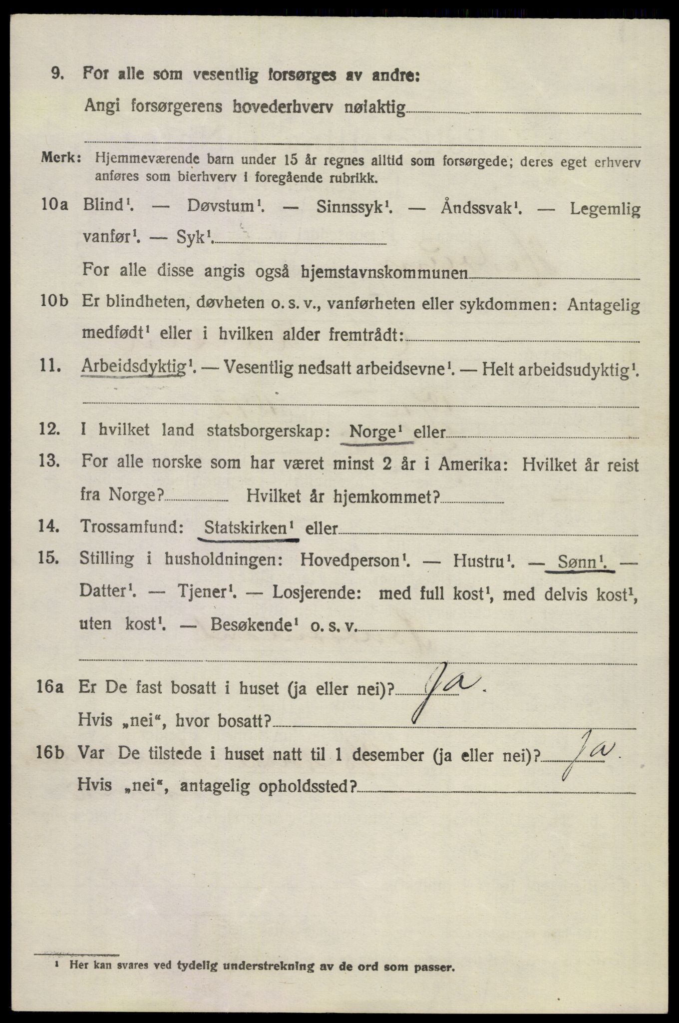 SAKO, 1920 census for Hedrum, 1920, p. 2558