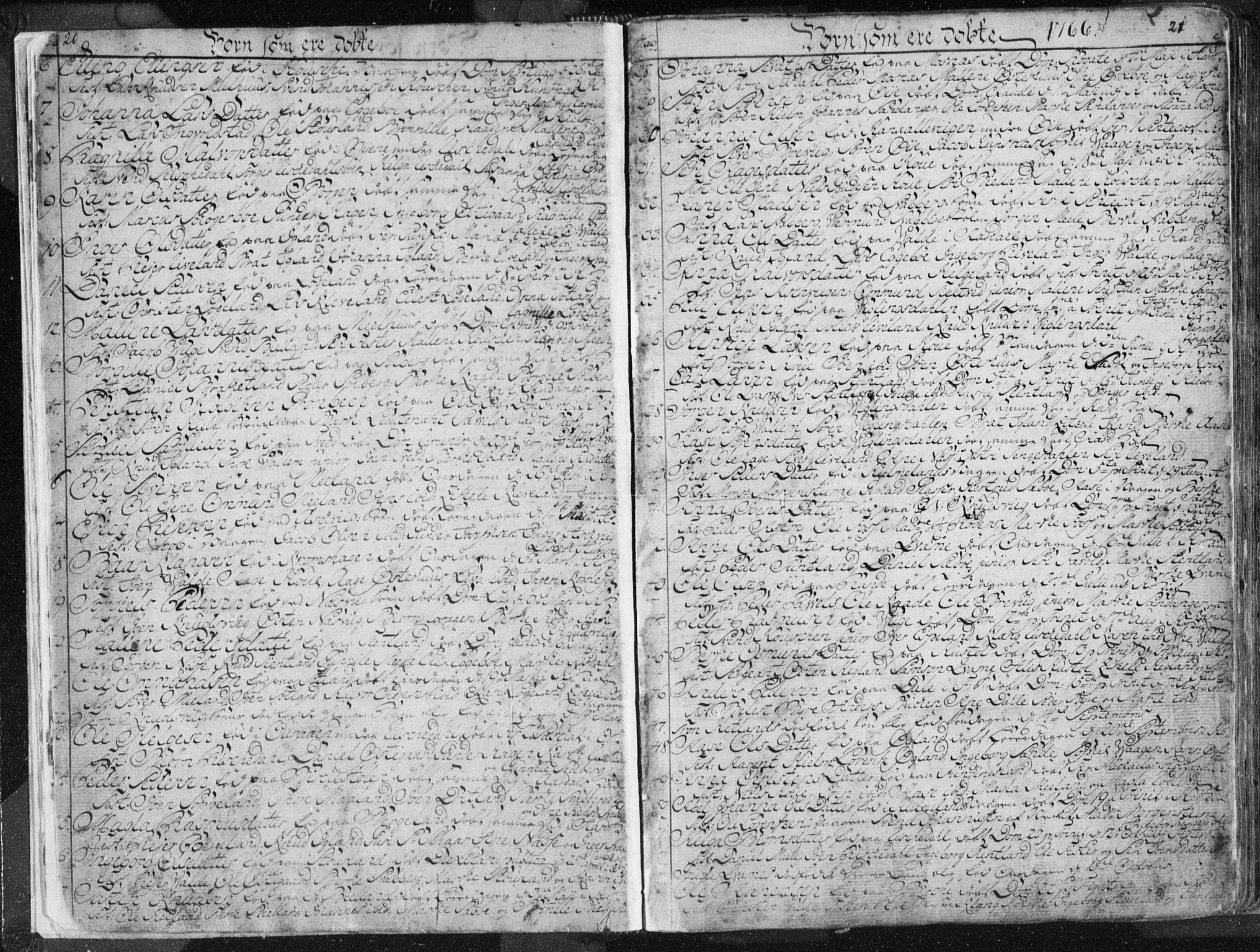 Hjelmeland sokneprestkontor, AV/SAST-A-101843/01/IV/L0001: Parish register (official) no. A 1, 1760-1799, p. 20-21