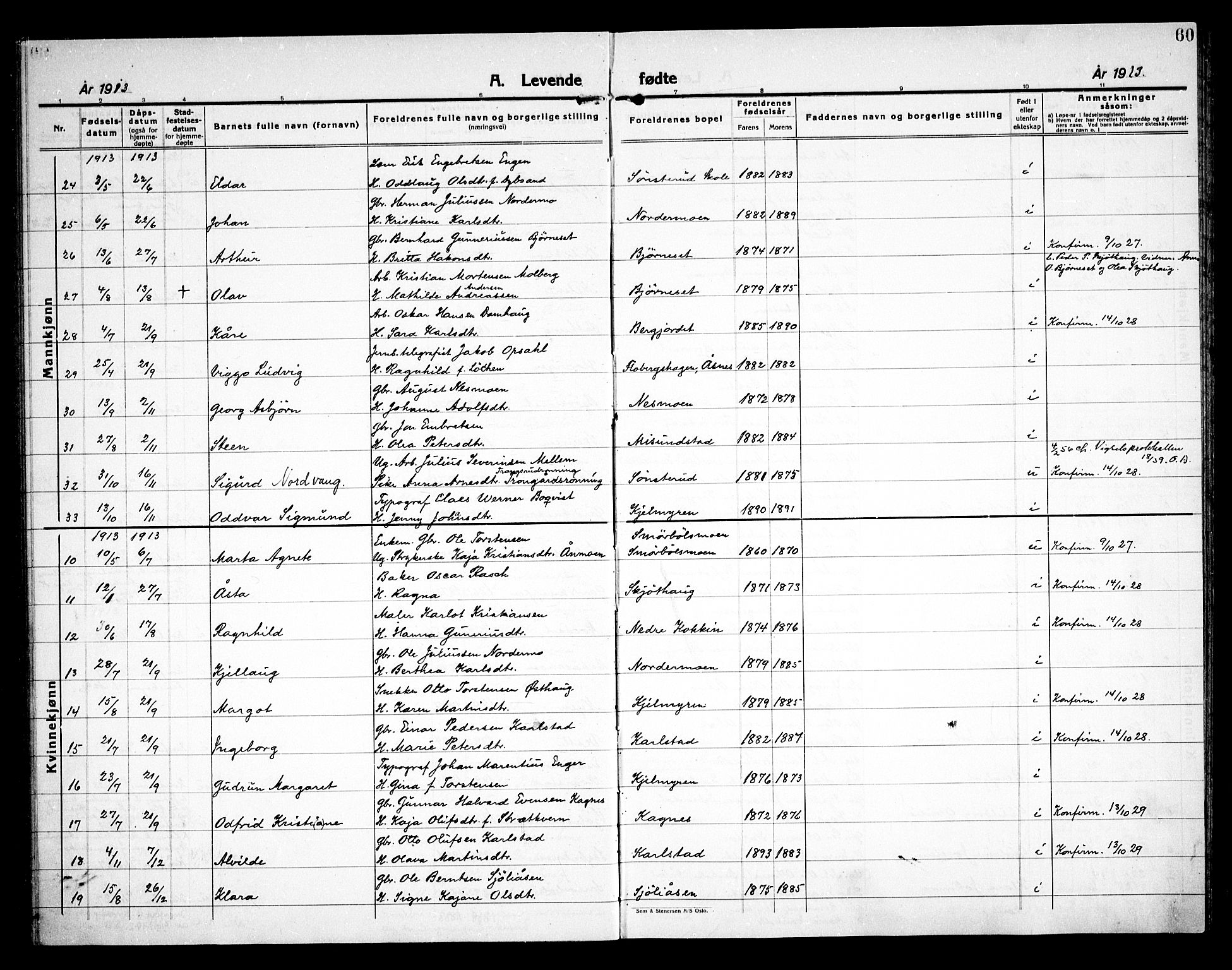 Åsnes prestekontor, AV/SAH-PREST-042/H/Ha/Haa/L0000D: Parish register (official) no. 0B, 1890-1929, p. 60