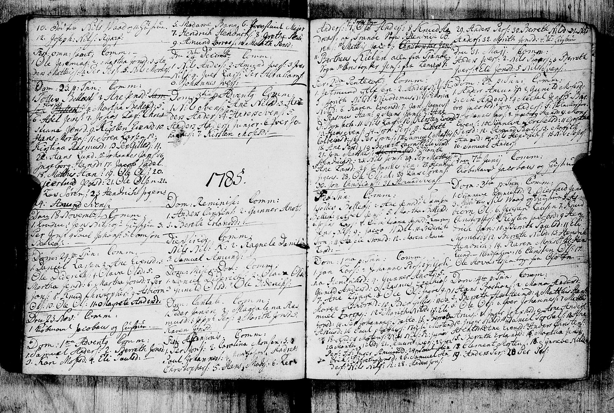 Måsøy sokneprestkontor, SATØ/S-1348/B/L0026: Communicants register no. 26 (1), 1749-1804