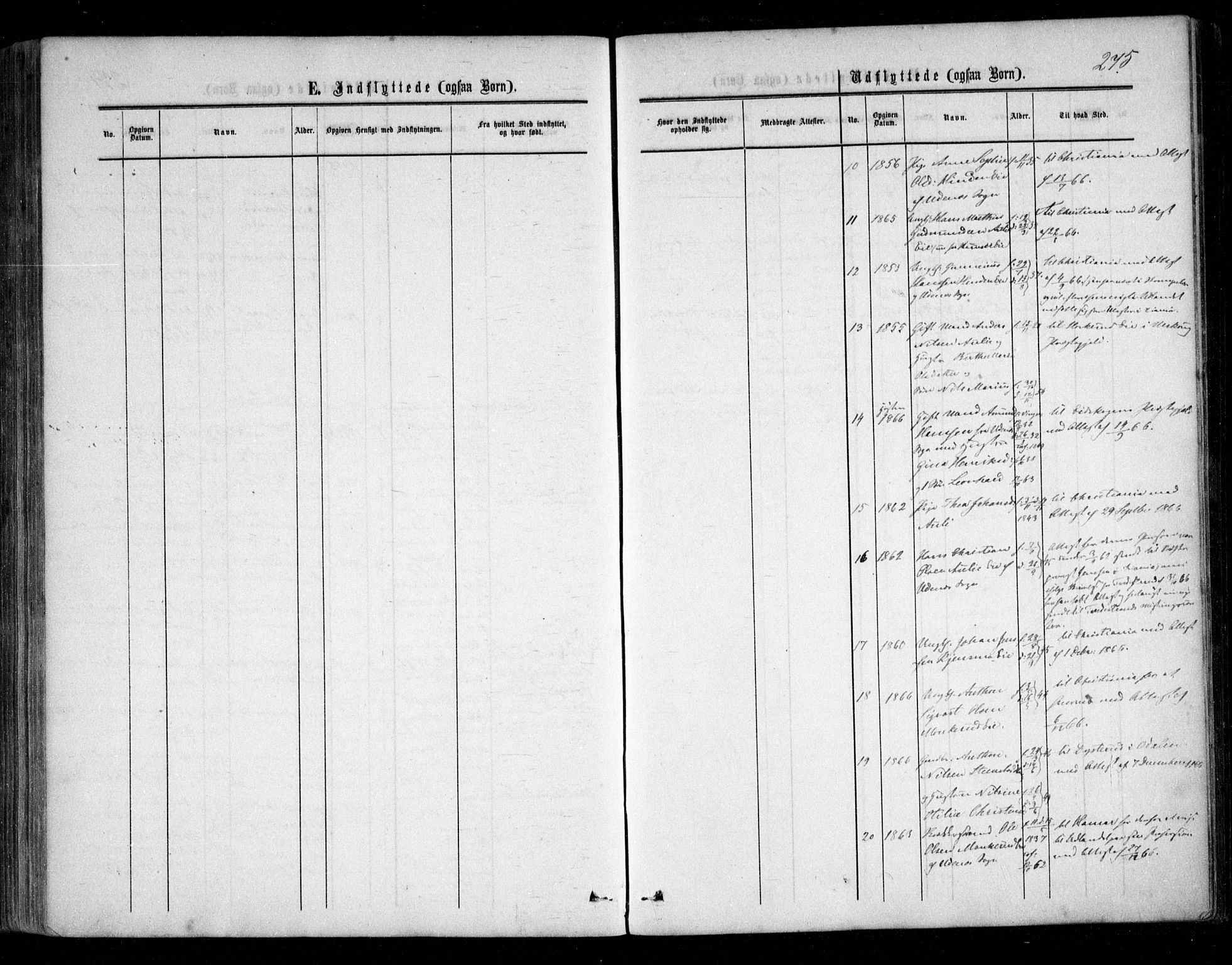 Nes prestekontor Kirkebøker, AV/SAO-A-10410/F/Fc/L0001: Parish register (official) no. III 1, 1859-1882, p. 275