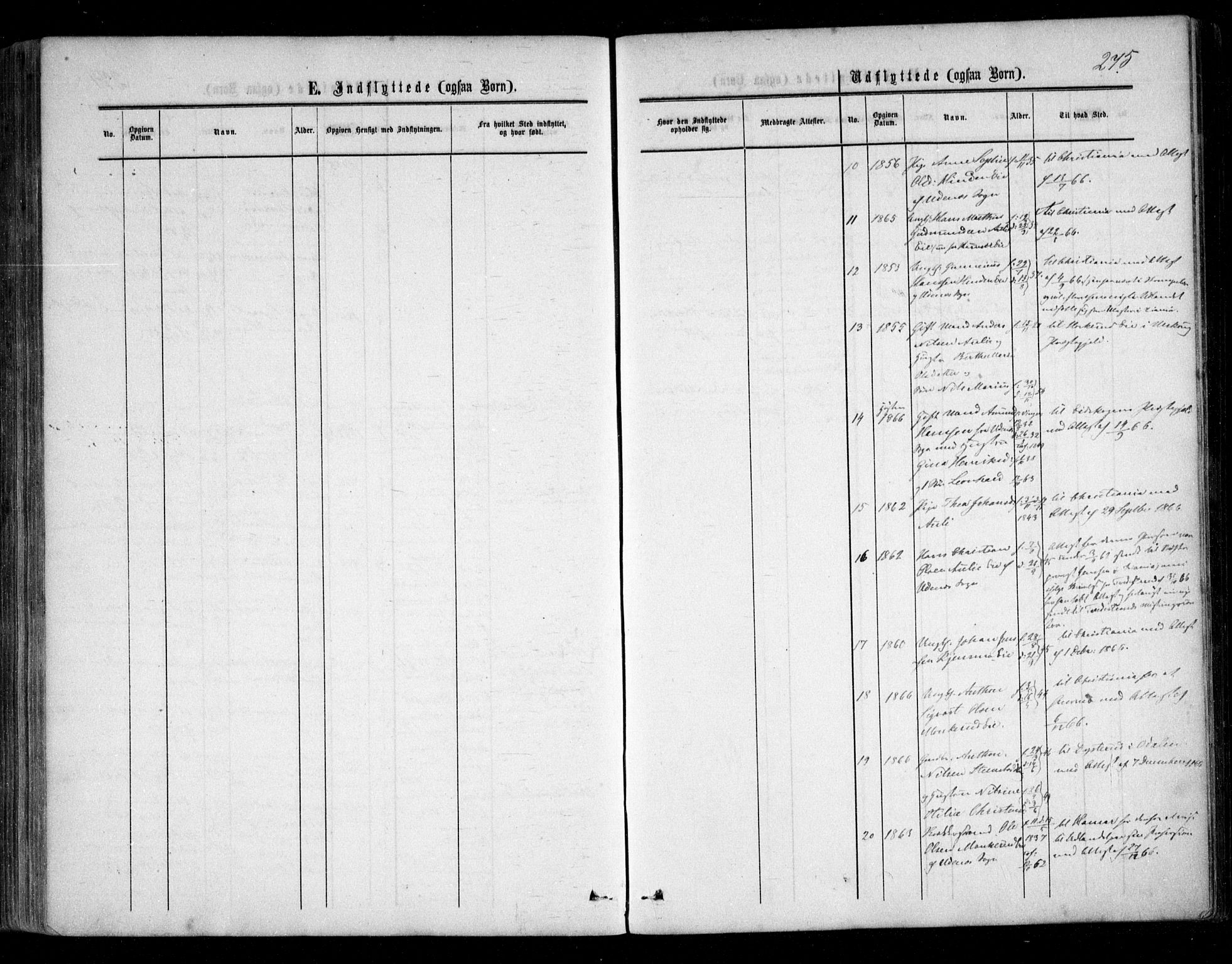 Nes prestekontor Kirkebøker, AV/SAO-A-10410/F/Fc/L0001: Parish register (official) no. III 1, 1859-1882, p. 275