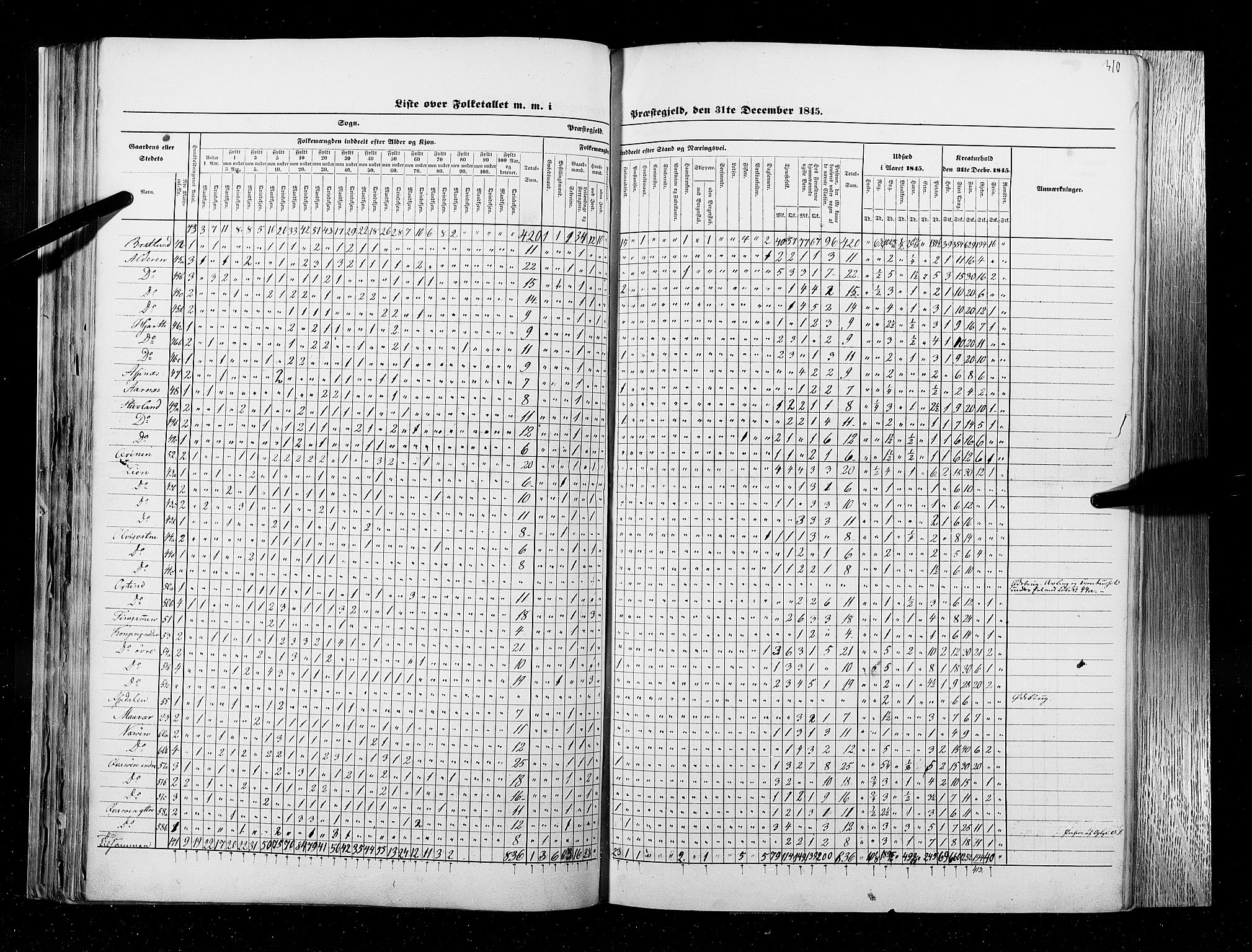 RA, Census 1845, vol. 9B: Nordland amt, 1845, p. 310