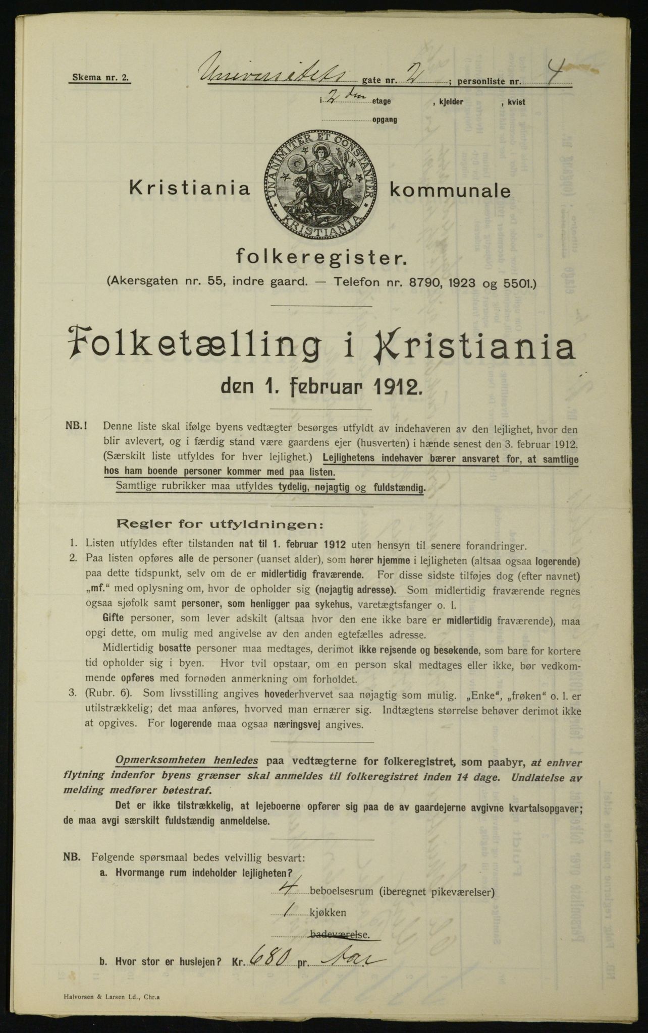OBA, Municipal Census 1912 for Kristiania, 1912, p. 119920