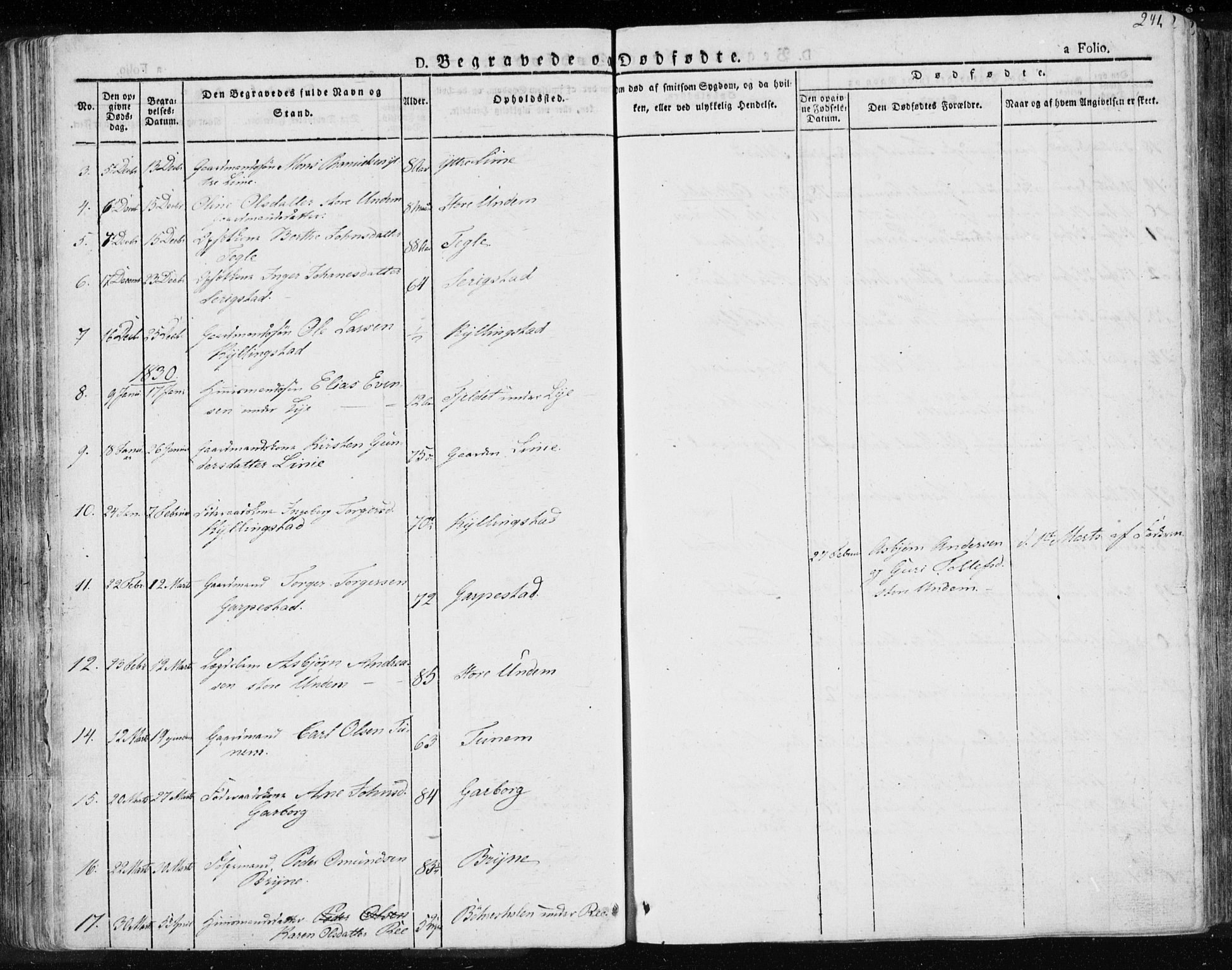 Lye sokneprestkontor, AV/SAST-A-101794/001/30BA/L0004: Parish register (official) no. A 4, 1826-1841, p. 241