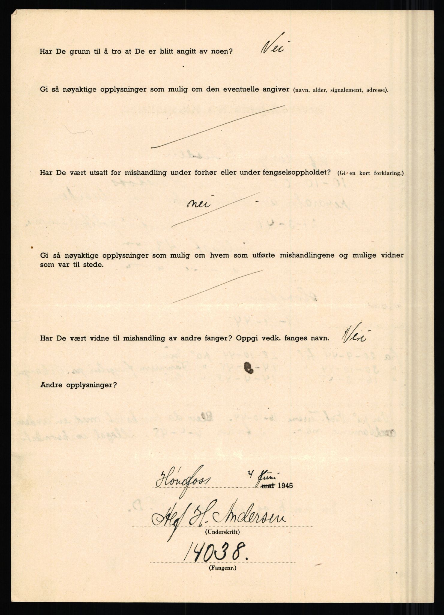 Rikspolitisjefen, AV/RA-S-1560/L/L0001: Abelseth, Rudolf - Berentsen, Odd, 1940-1945, p. 245