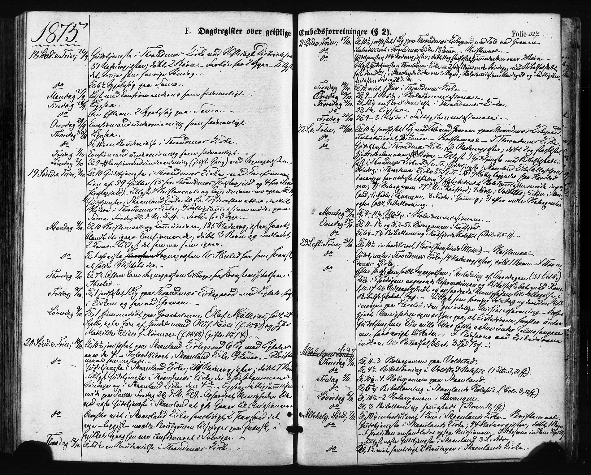 Trondenes sokneprestkontor, SATØ/S-1319/H/Ha/L0013kirke: Parish register (official) no. 13, 1870-1878, p. 327