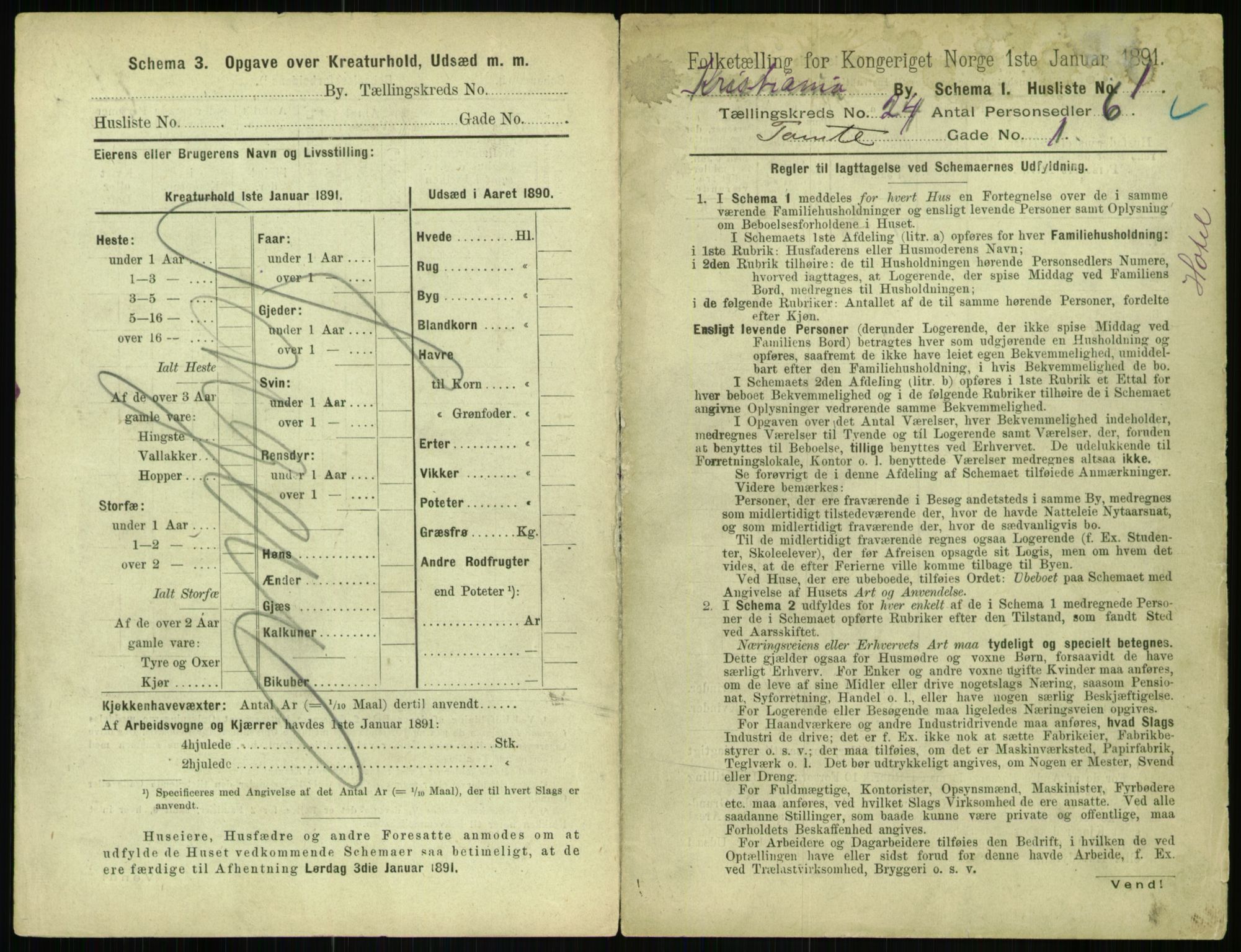 RA, 1891 census for 0301 Kristiania, 1891, p. 11526