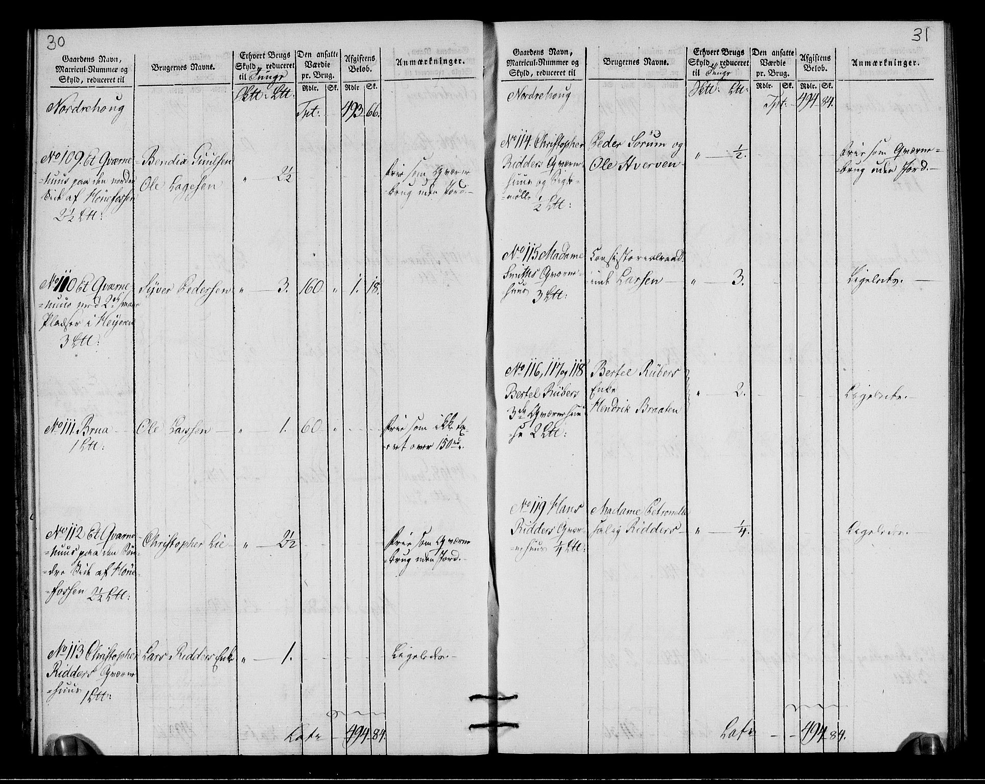 Rentekammeret inntil 1814, Realistisk ordnet avdeling, RA/EA-4070/N/Ne/Nea/L0049: Ringerike og Hallingdal fogderi. Oppebørselsregister for Ringerike, 1803-1804, p. 18